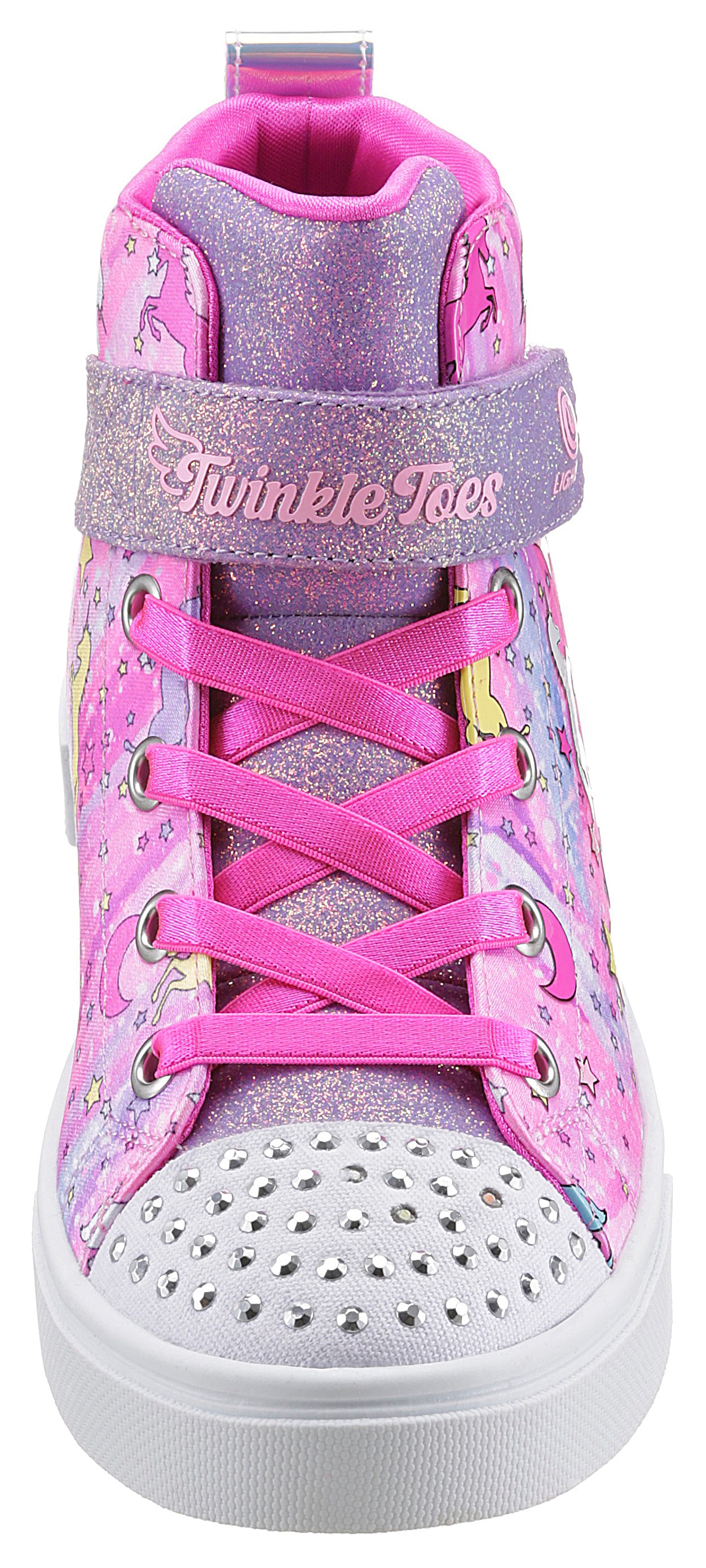 Skechers Kids Sneaker »TWINKLE SPARKS-UNICORN DAYDREAM«, mit leuchtenden Nieten, Freizeitschuh, Halbschuh, Schnürschuh