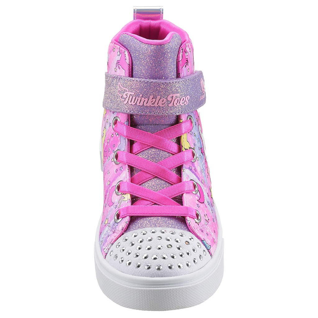 Skechers Kids Sneaker »TWINKLE SPARKS-UNICORN DAYDREAM«, mit leuchtenden Nieten, Freizeitschuh, Halbschuh, Schnürschuh