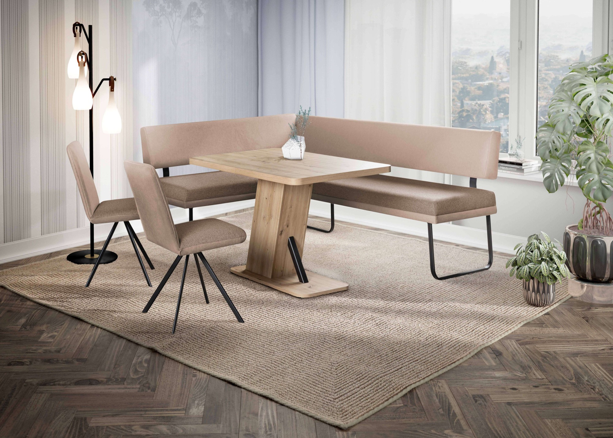 Home affaire Eckbank "Gabi Esszimmerbank, Bank, Küchenbank, Polsterbank" günstig online kaufen