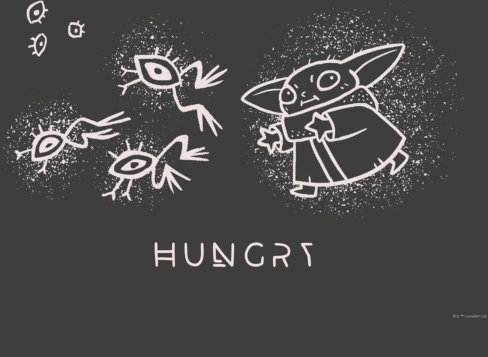 Komar Leinwandbild "The Mandalorian Grogu Snackin - Größe 40 x 30 cm" Disne günstig online kaufen