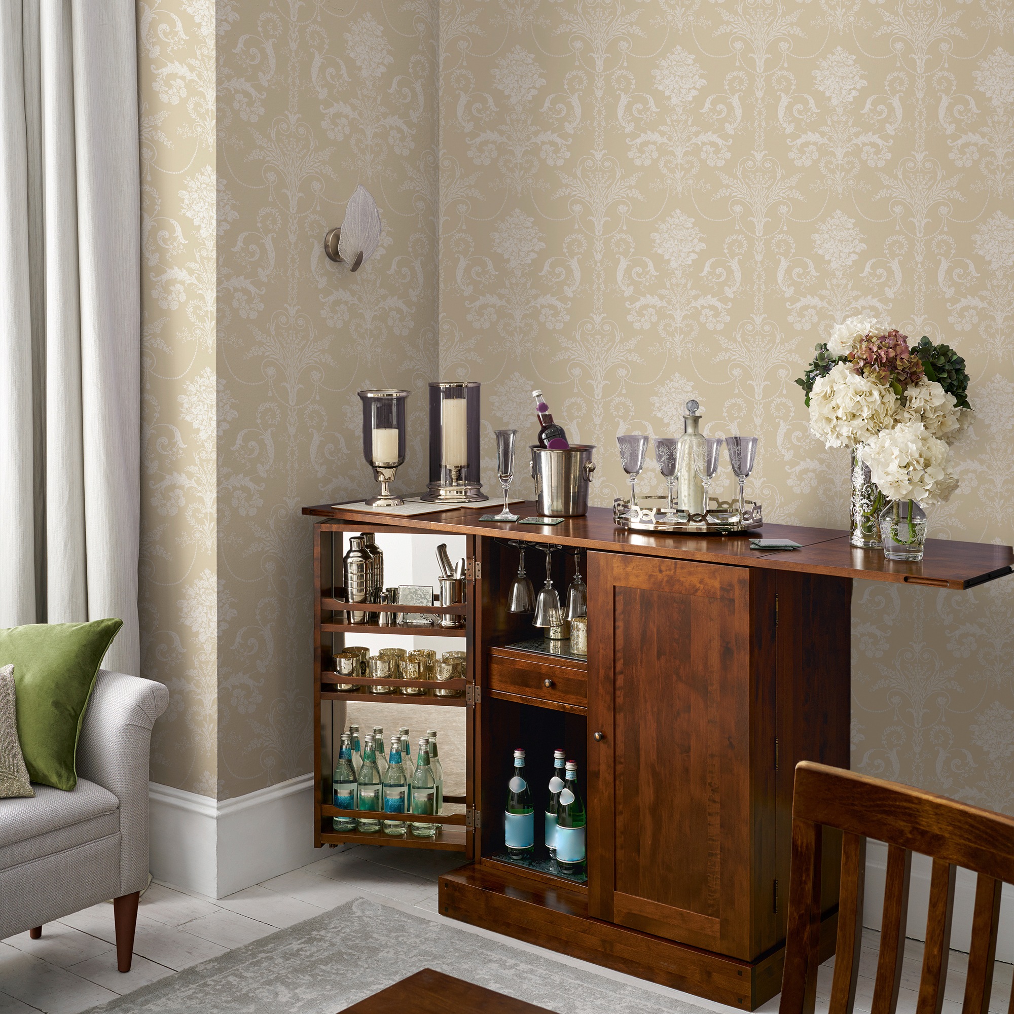 LAURA ASHLEY Vliestapete »Josette«, gemustert, FSC® zertifiziert, mit lebhaftem Druck, 10 Meter Länge