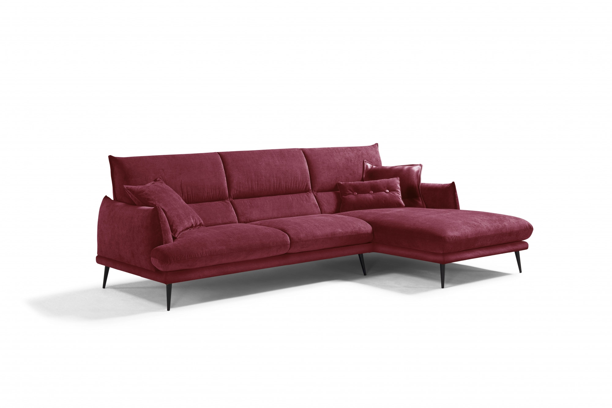 Egoitaliano Ecksofa "FUNNY, hochwertiges & aktuelles Design, bequeme Rückenlehne, L-Form" hochwertiger Sitzkomfort, L-Form