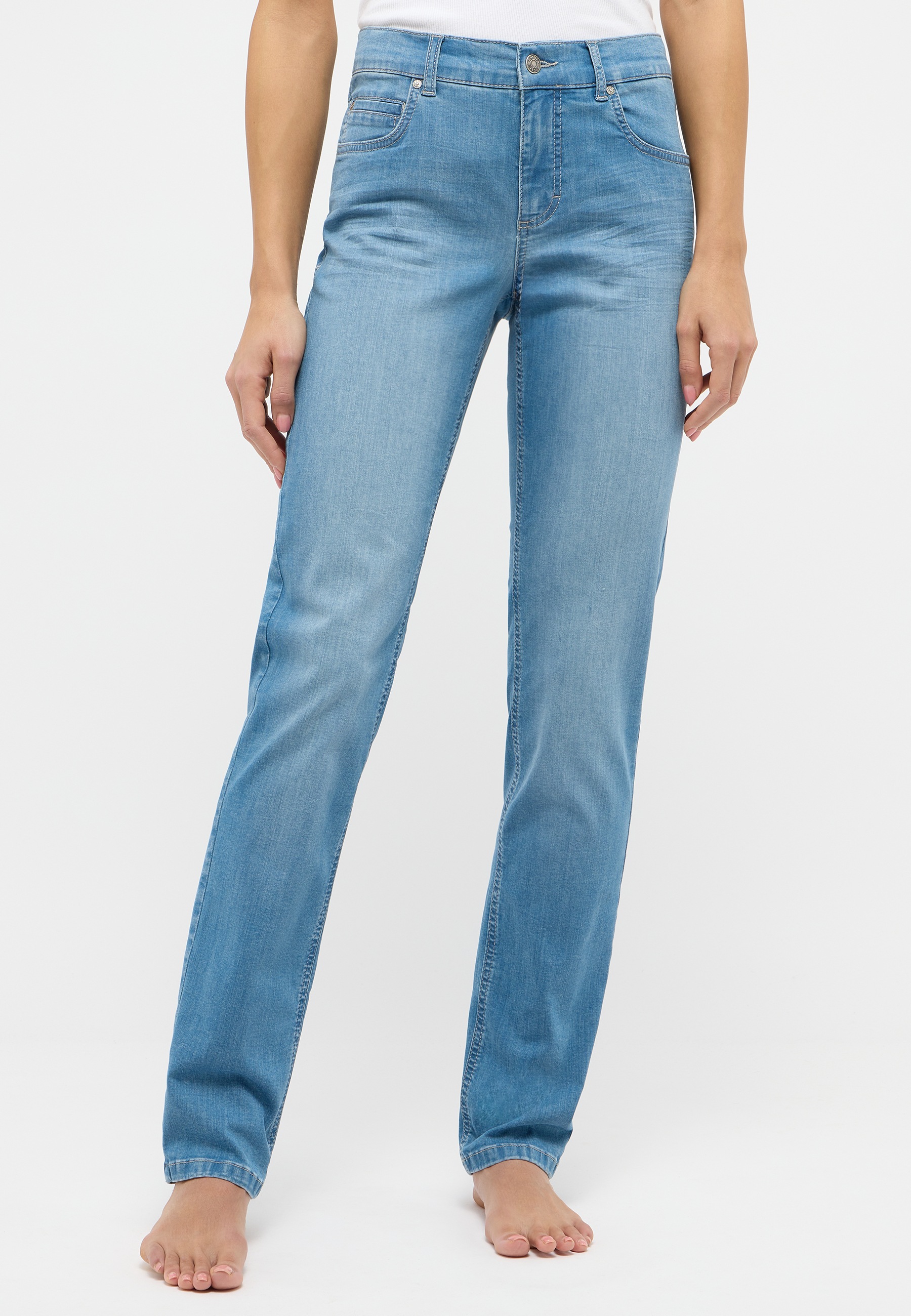 Angels damesjeans 'Cici' met crinkle-effecten, 44