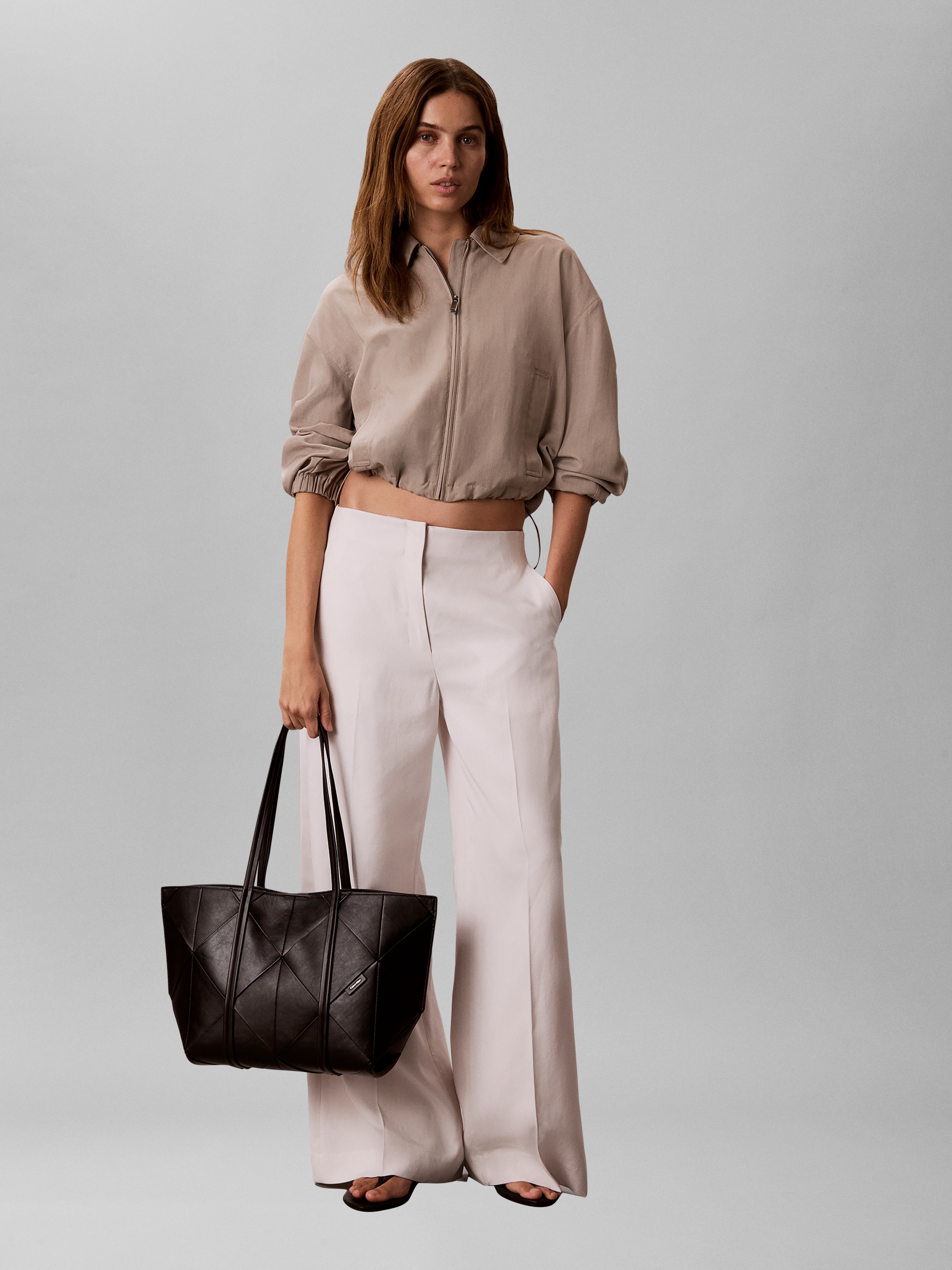 Calvin Klein Tragetasche »WOVEN MEDIUM  CARRYALL« Shopper, große Umhängetasche, Schultertasche