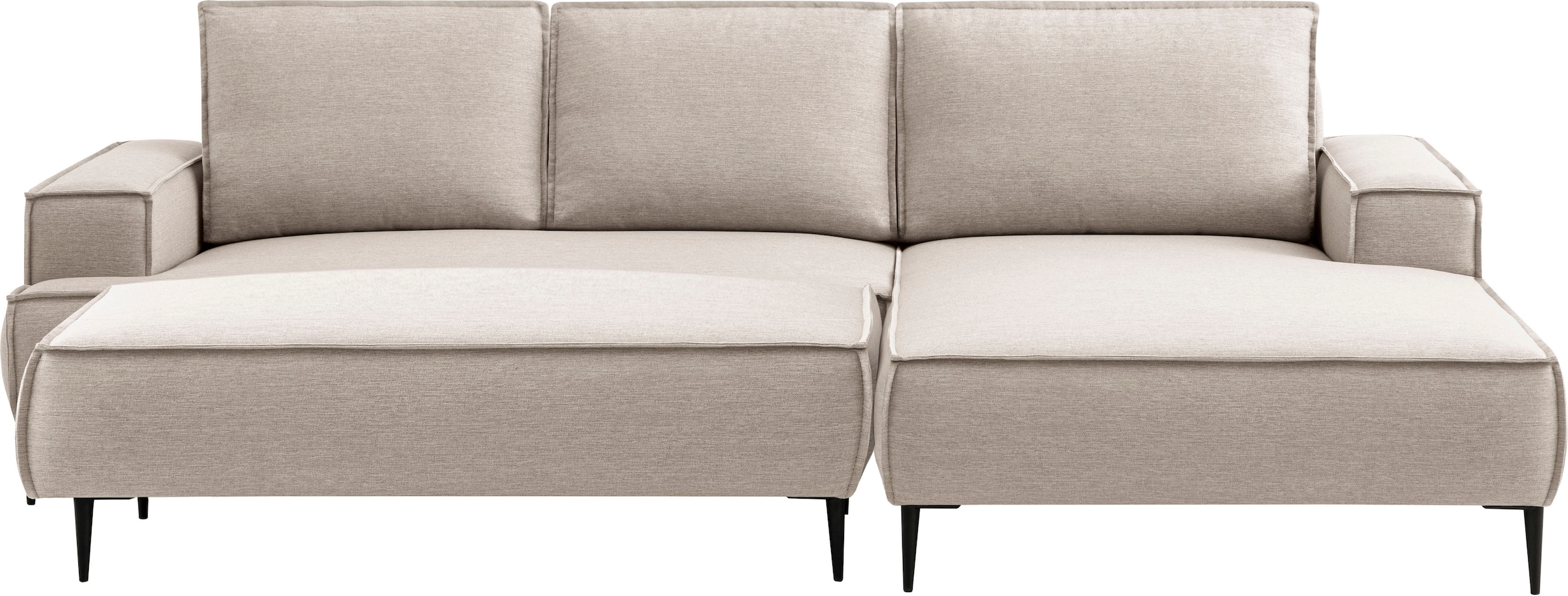 andas Sitzgruppe »TVINNU, Polsterecke L-Form, Schlaffunktion, mit Hocker«, (Set, 2 tlg.), stellbar zum Schlafsofa (Krokodilverbinder)