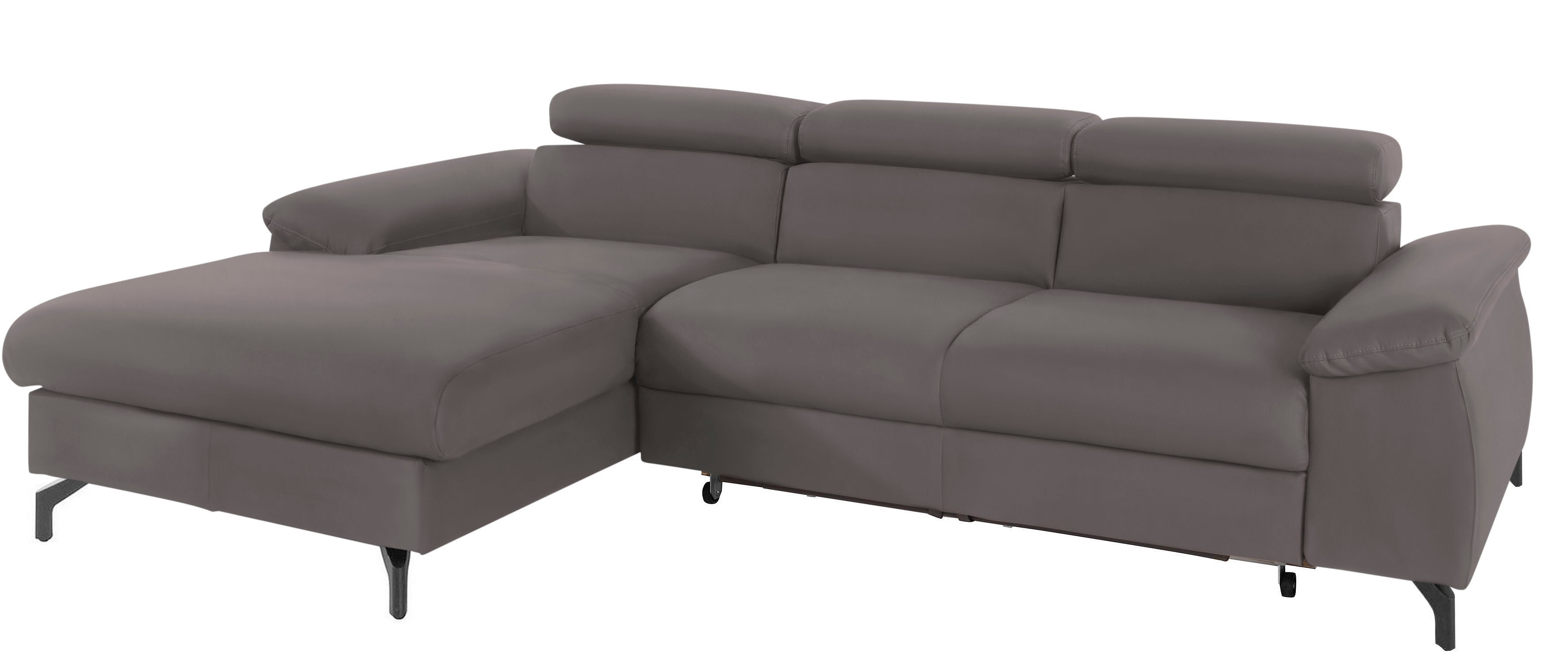 COTTA Ecksofa "Kitty L-Form, B: 242 cm" mit Kopfteilverstellung, optional Schlaffunktion & Bettkasten