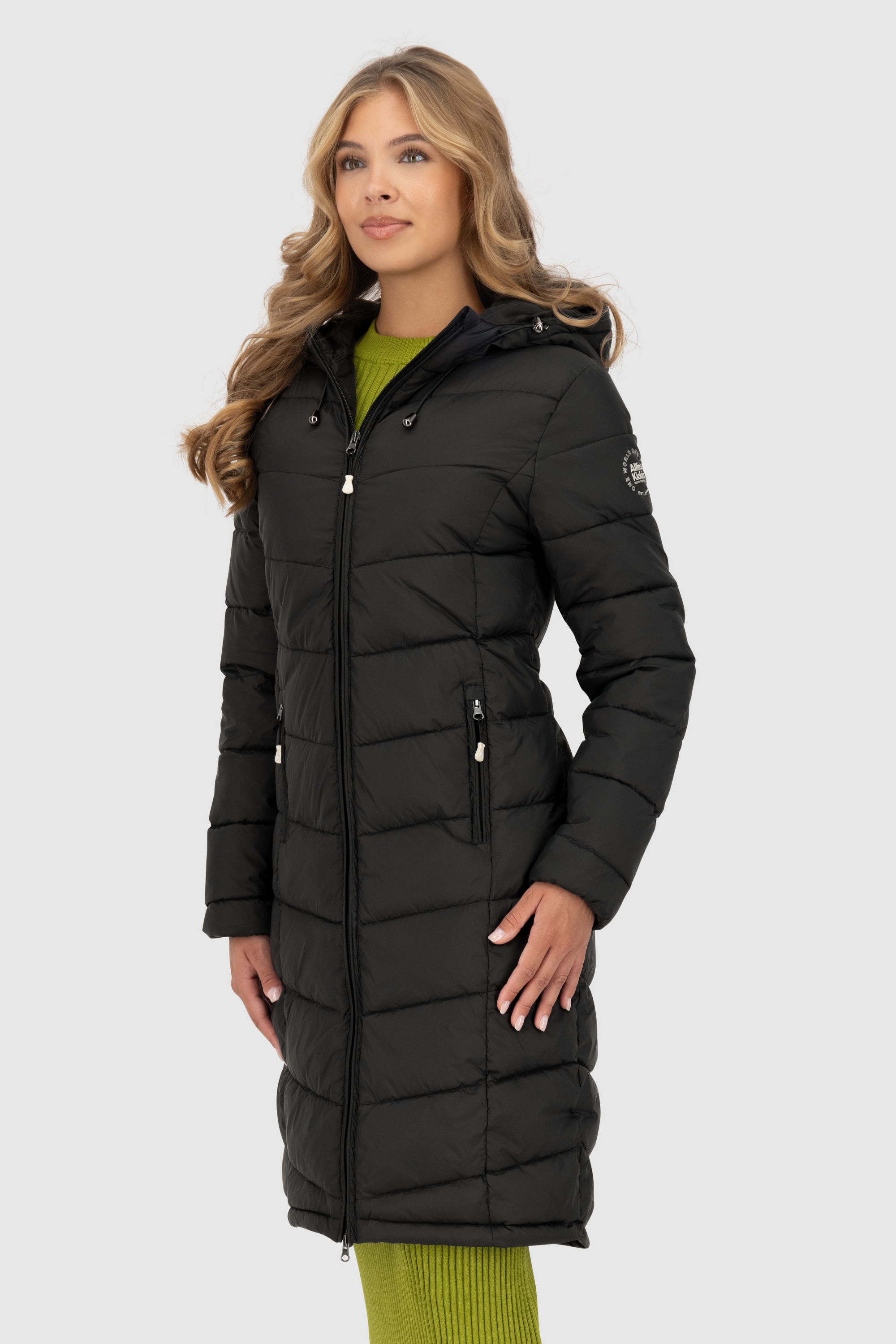 Alife & Kickin Steppjacke »Damen FrancesAK A«, mit Kapuze, Ultraleichter Damen Steppmantel Kapuze mit regulierbarem Gummiband