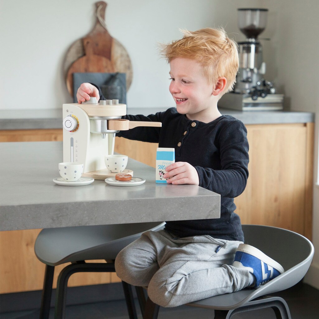 New Classic Toys® Kinder-Kaffeemaschine »Holzspielzeug, Bon Appetit - Kaffeemaschine, Creme«