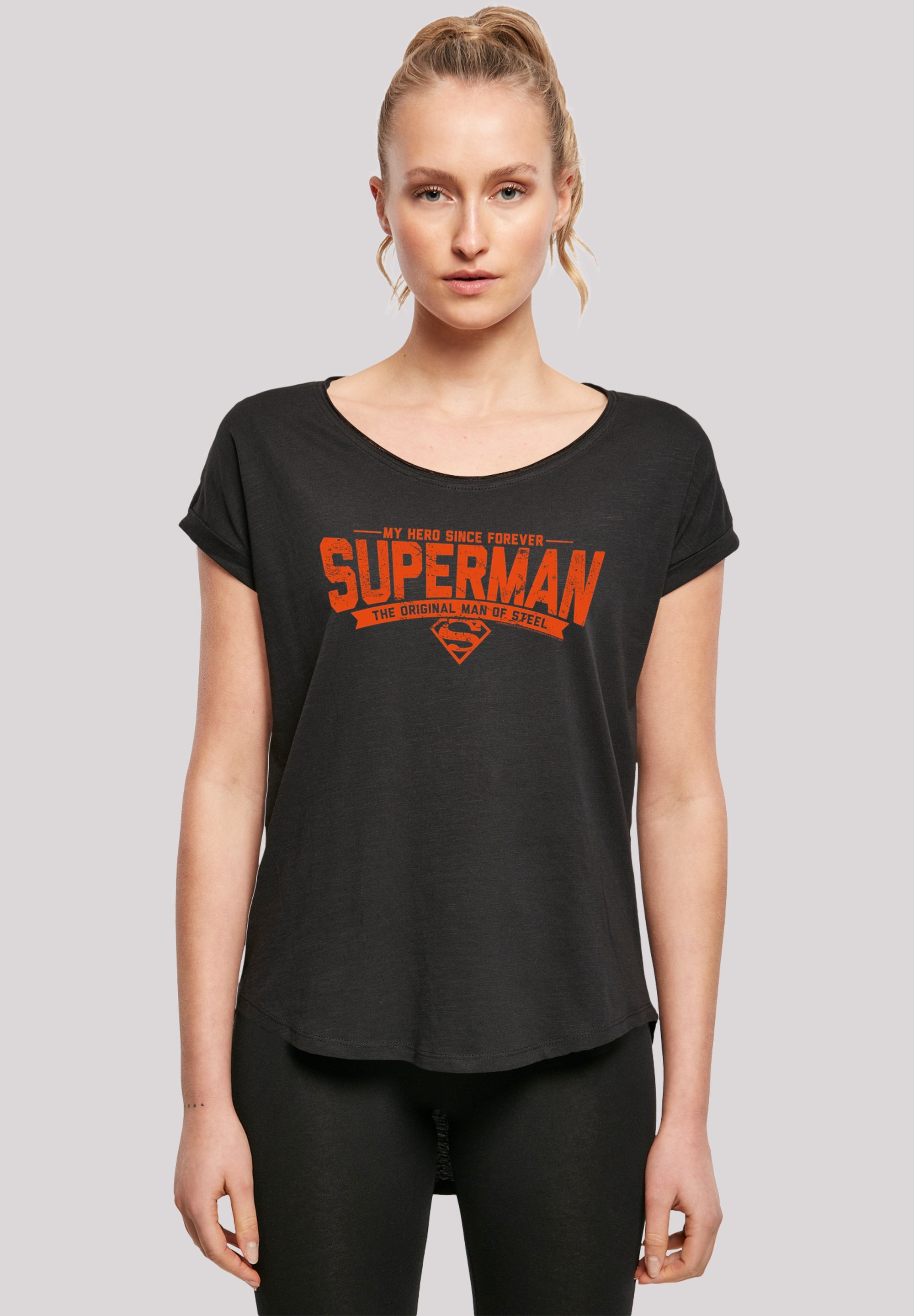 T-Shirt »Long Cut T-Shirt DC Comics Superman My Hero«, Damen,Premium...