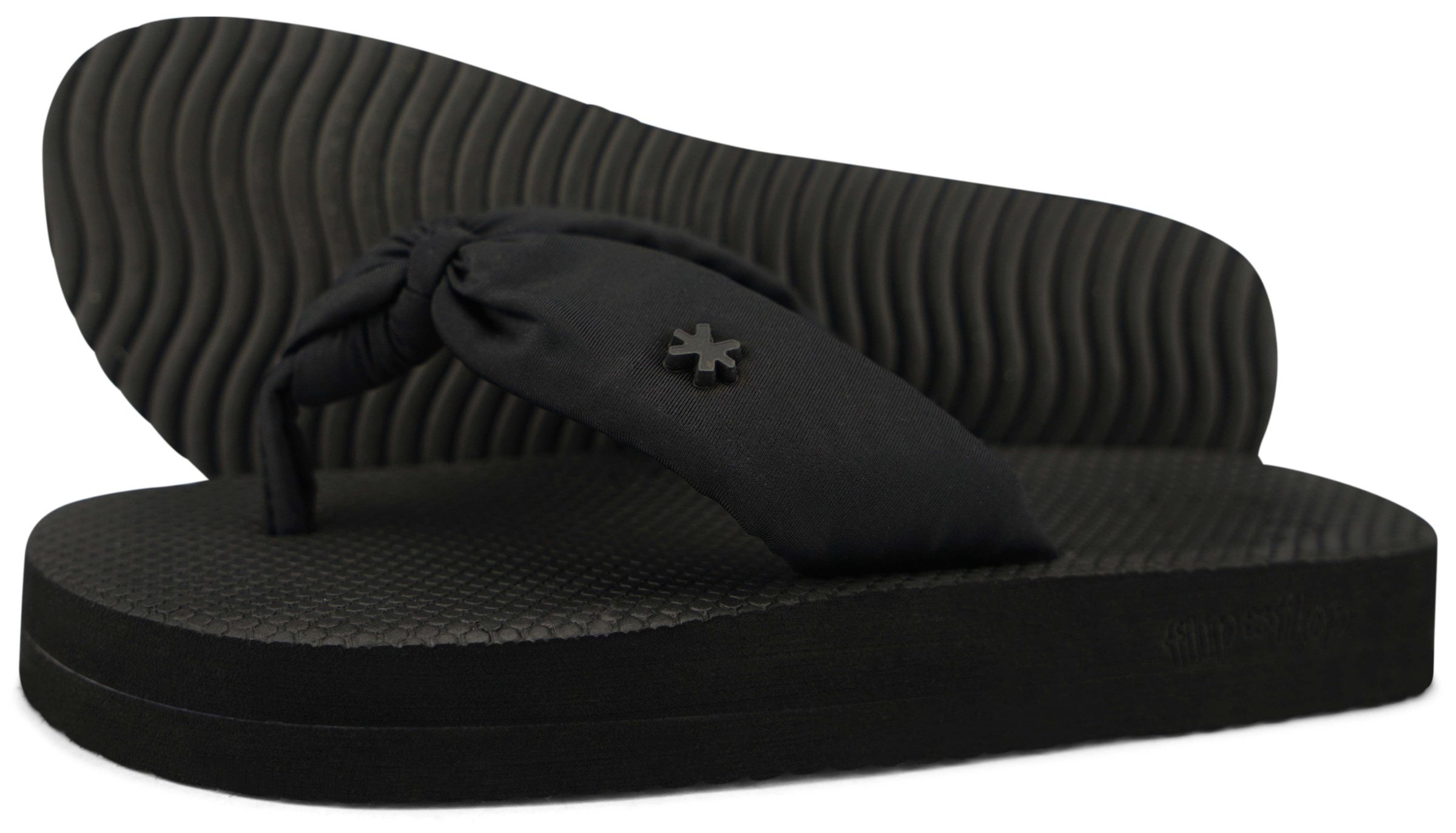 Flip Flop Zehentrenner »comfy*flower«, Sommerschuh, Schlappen, Poolslide mit gepaddeten Riemchen