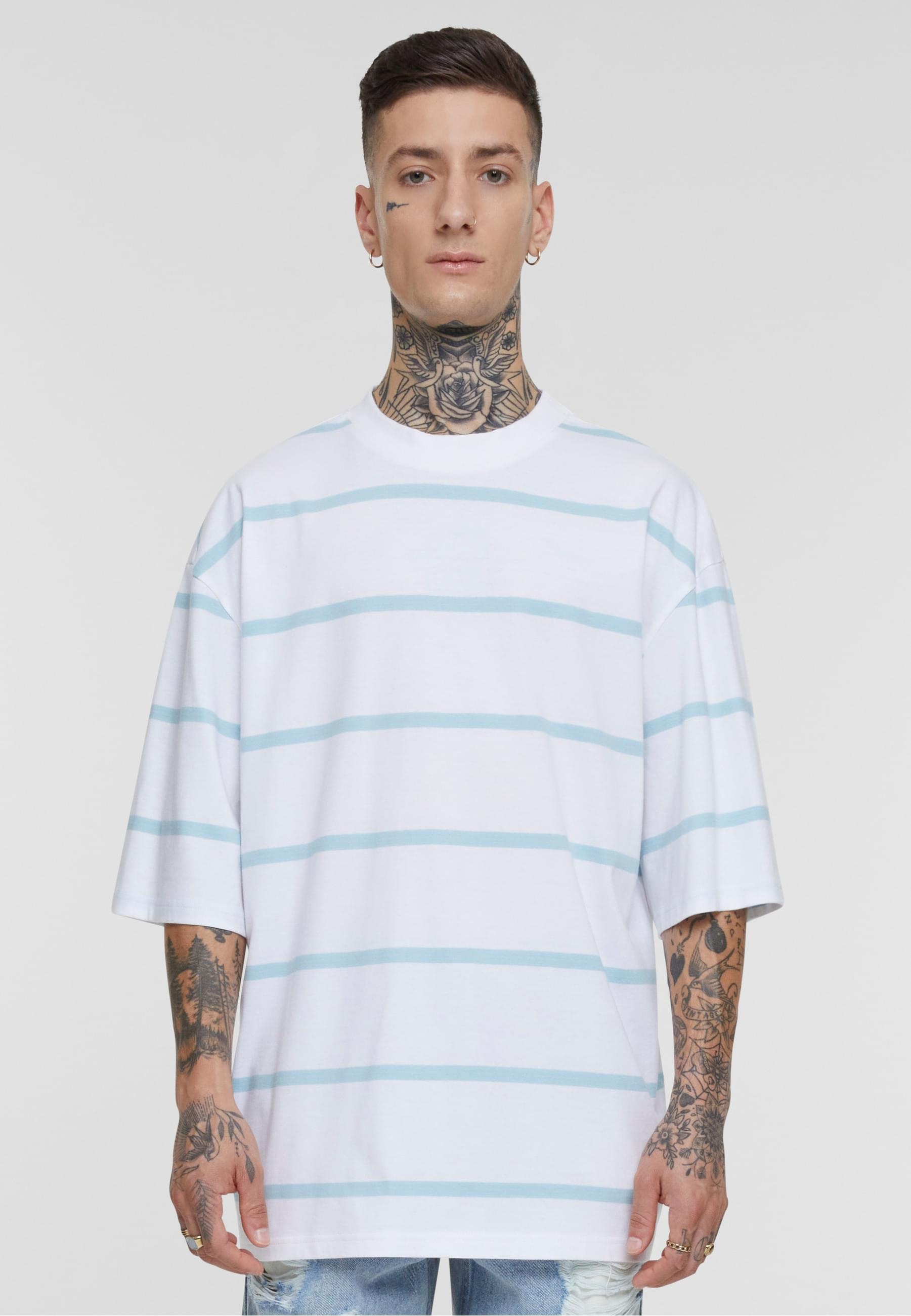 URBAN CLASSICS T-Shirt »Urban Classics Herren Oversized Sleeve Modern Stripe Tee«, (1 tlg.)