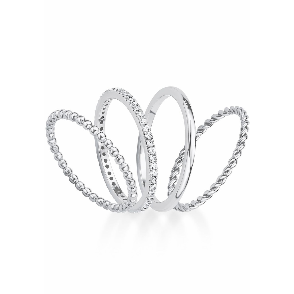 s.Oliver Ring-Set »2015038«, (Set, 4 tlg.)