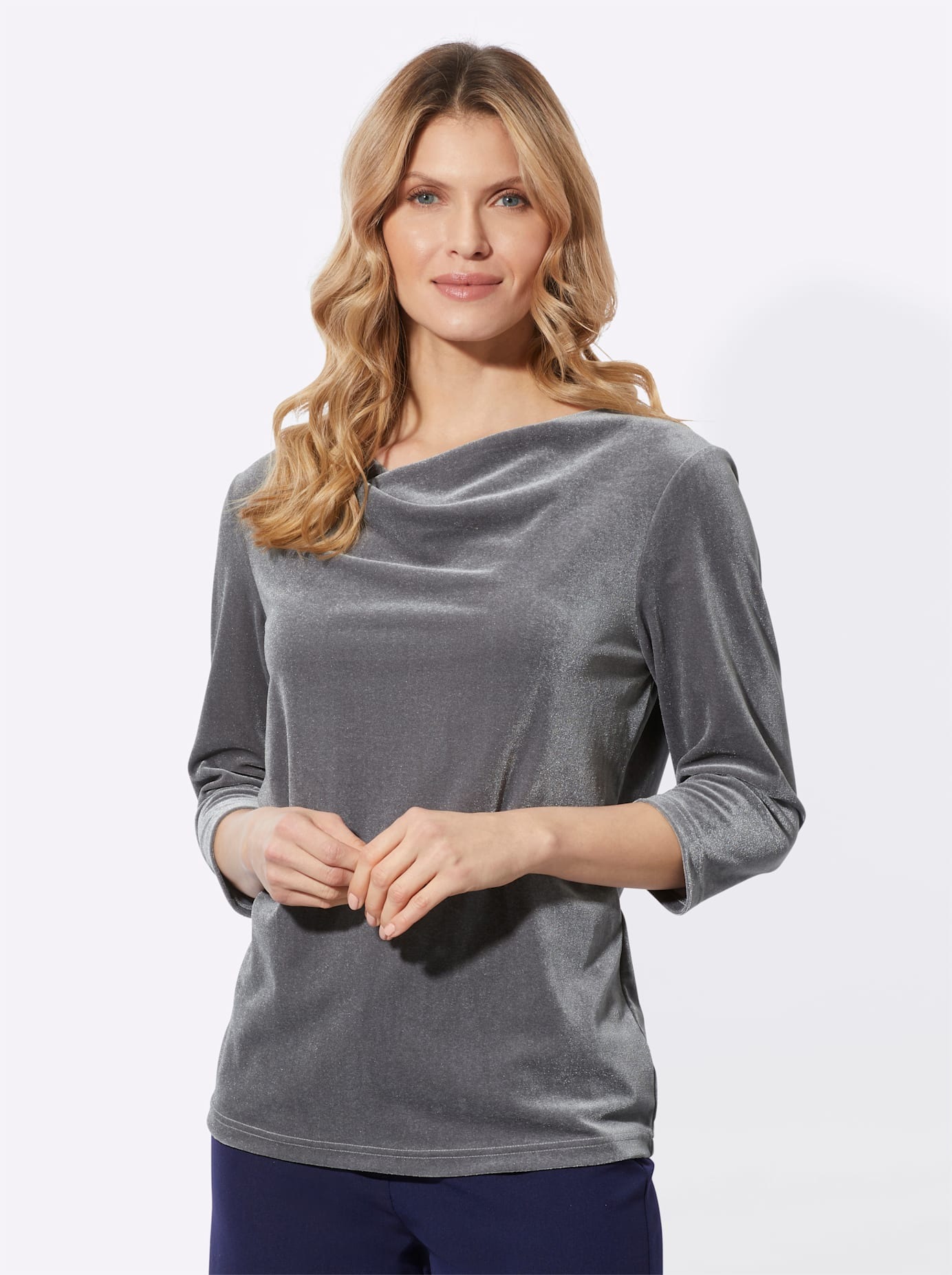 Classic Basics Wasserfallshirt "Wasserfallshirt" 1 Stk. tlg. günstig online kaufen