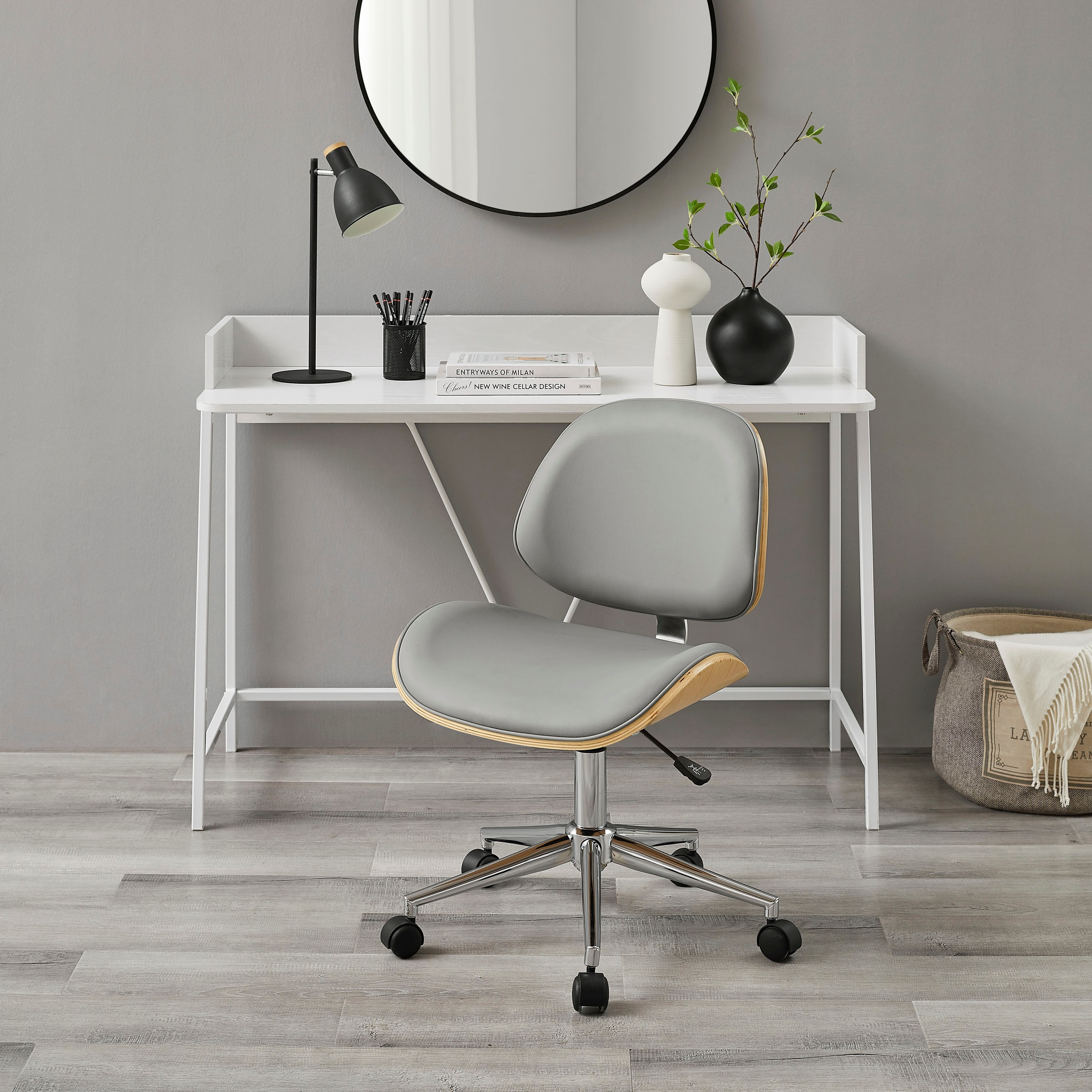 andas Bürostuhl "Kiruna" () 1 Stk. Kunstleder Kunstleder, mit Pappelholz Sc günstig online kaufen