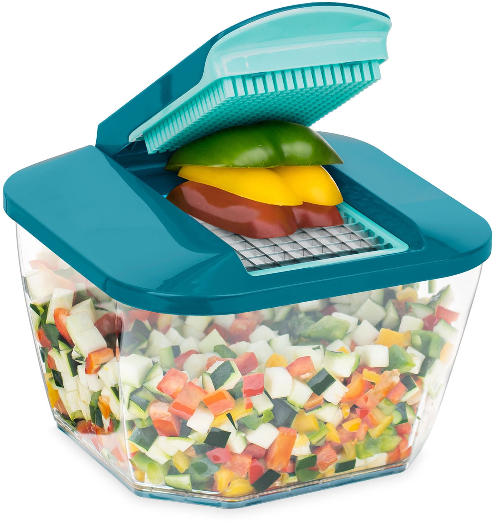 Genius Gemüseschneider »Nicer Dicer Chef Professional, Set 12-tlg.«, in ORIGINAL Nicer Dicer Qualität mit mehr Funktionen und Zubehör