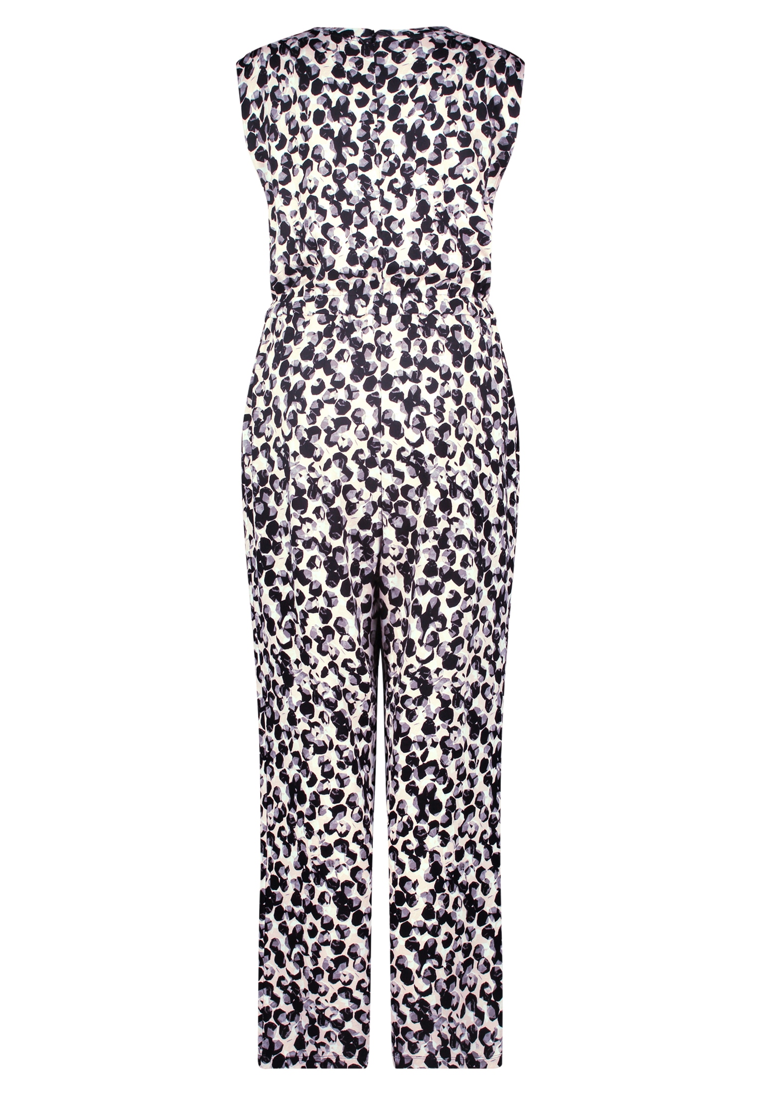Betty&Co Overall »Betty & Co Jumpsuit mit Rundhalsausschnitt«, (1 tlg.), Druck