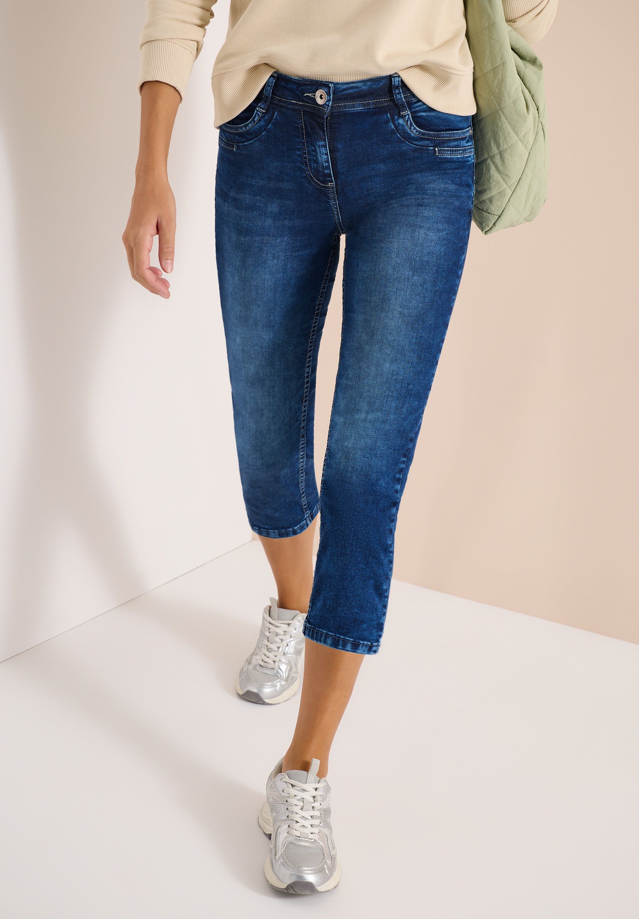 Cecil 3/4-Jeans "Style Scarlett" Slim Leg Jeans mit Stretch günstig online kaufen