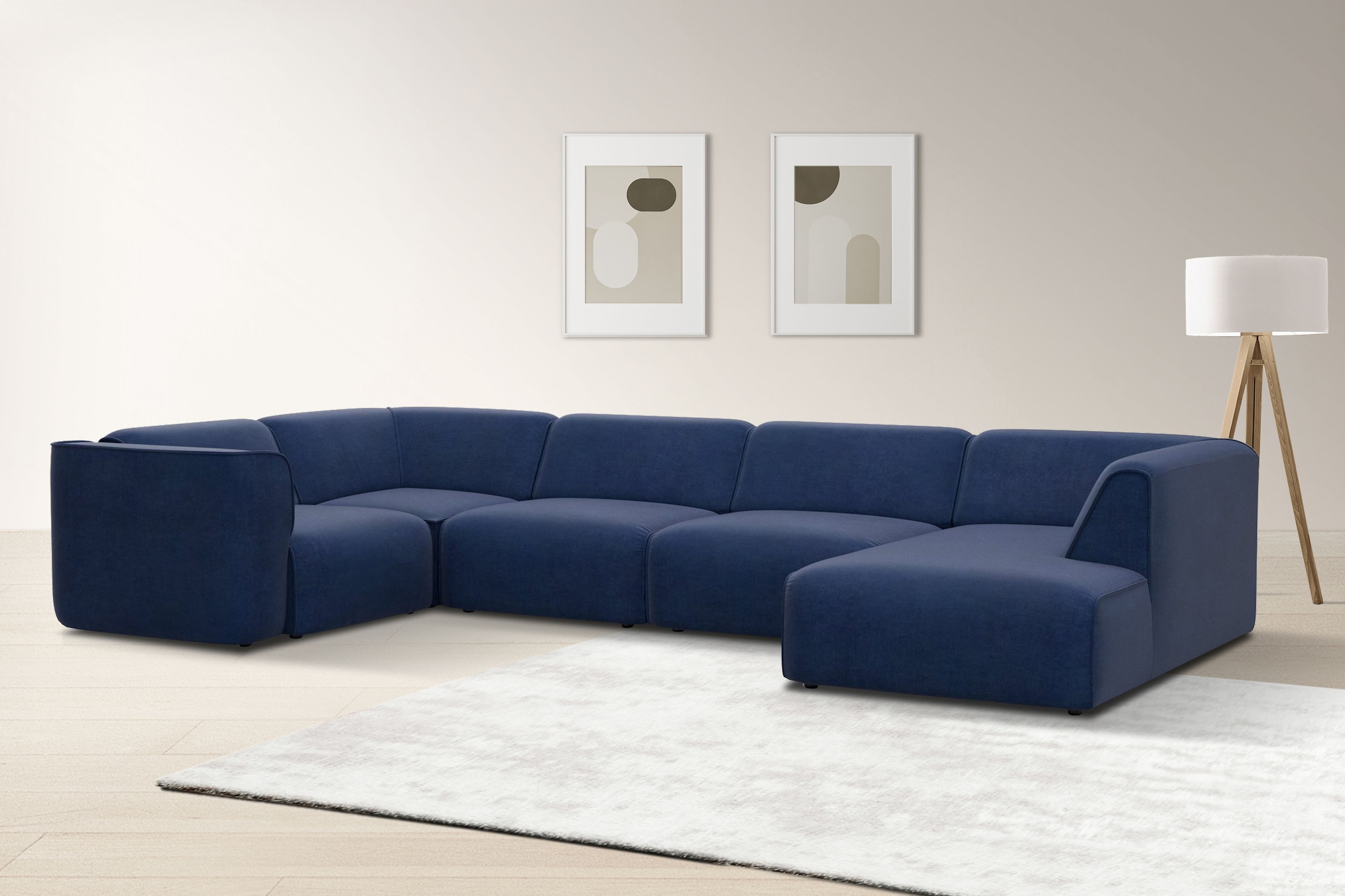 OTTO home Wohnlandschaft "Merid U-Form, jederzeit durch Module erweiterbar, günstig online kaufen