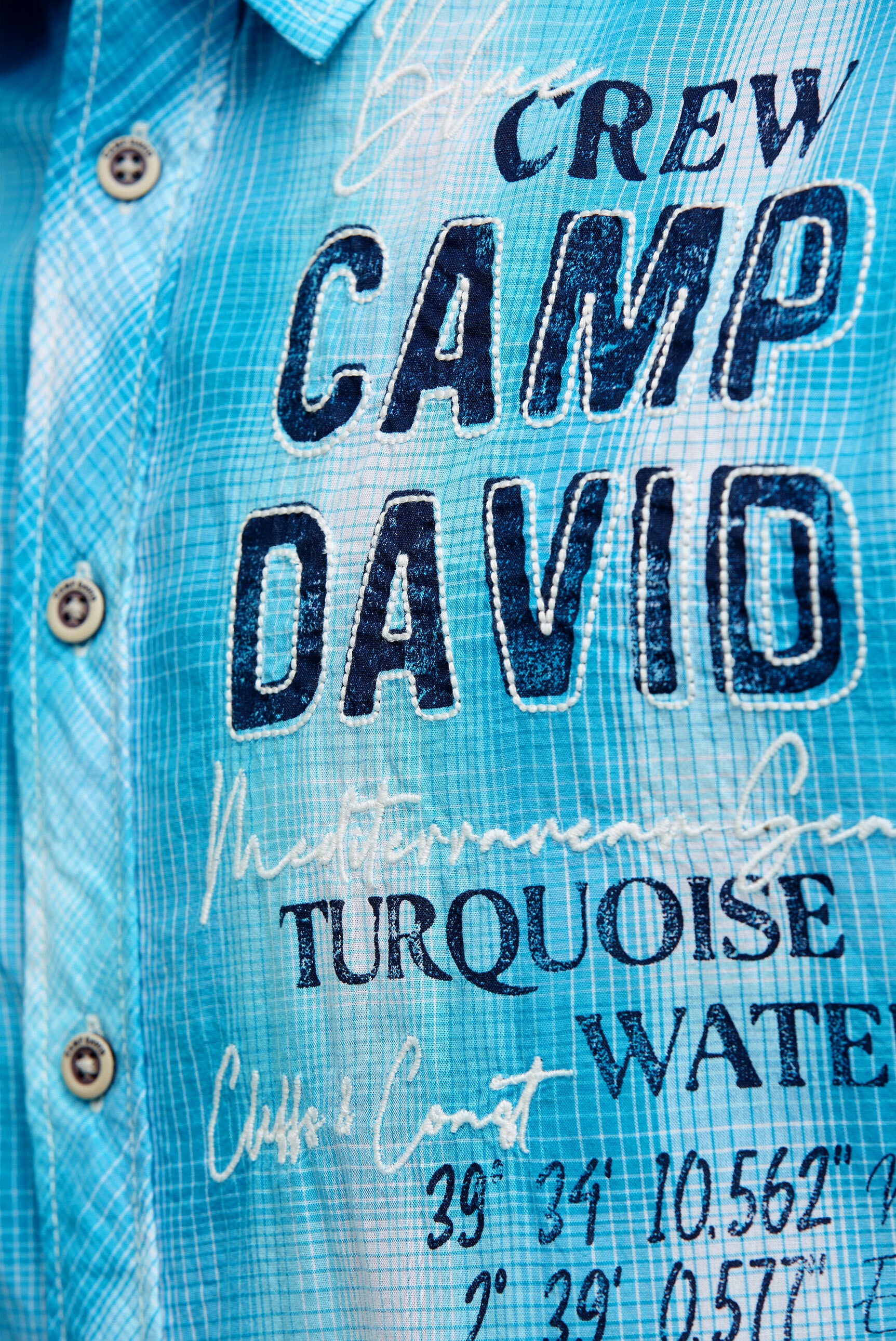 CAMP DAVID Kurzarmhemd aus Baumwolle
