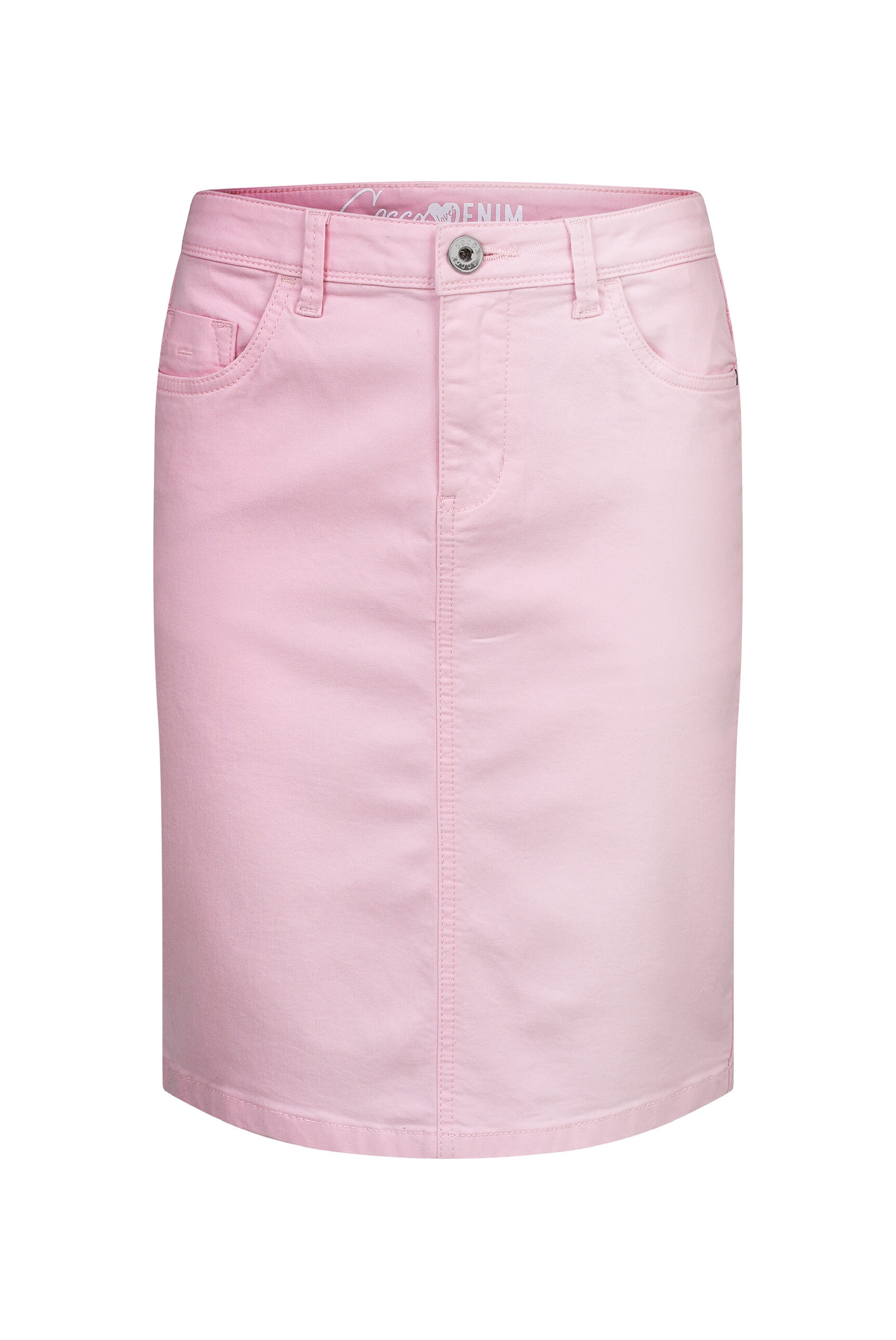 SOCCX Jeansrock mit Gehschlitz