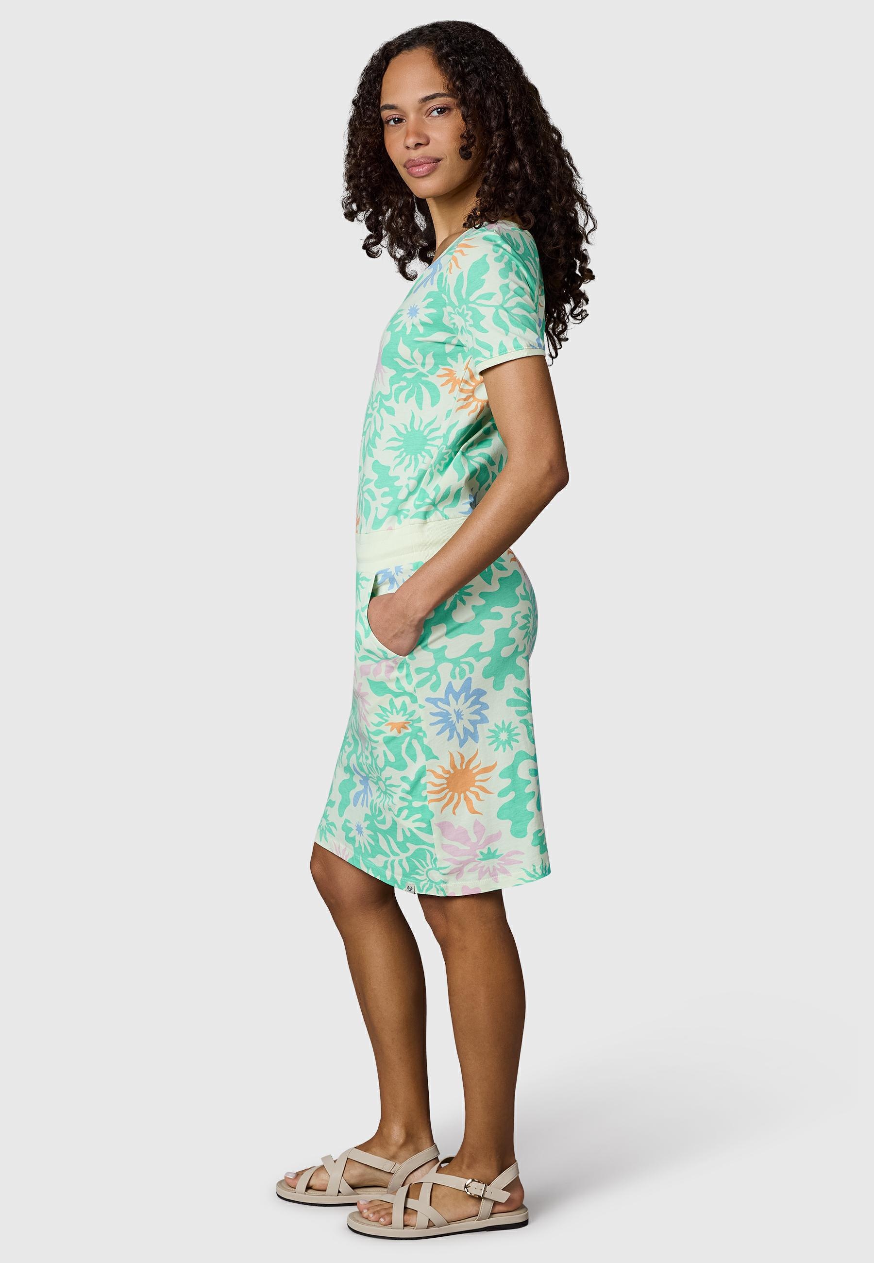 Ragwear Sommerkleid »Baomi Summer YOUMODO« Außentaschen | Eingrifftaschen Damen Minikleid in sommerlichem Print