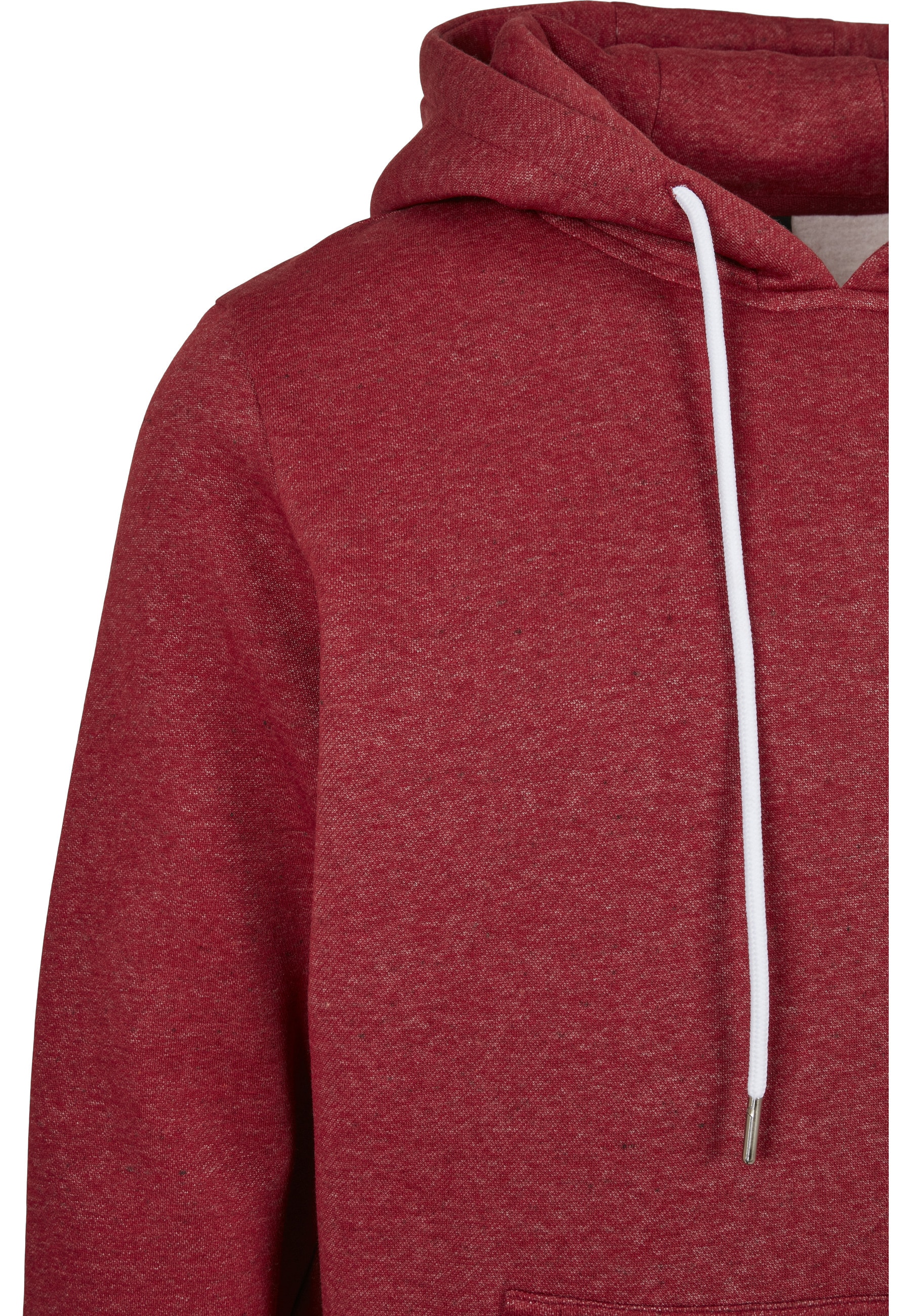 URBAN CLASSICS Rundhalspullover »Urban Classics Herren Basic Melange Hoody« 1 Stk.