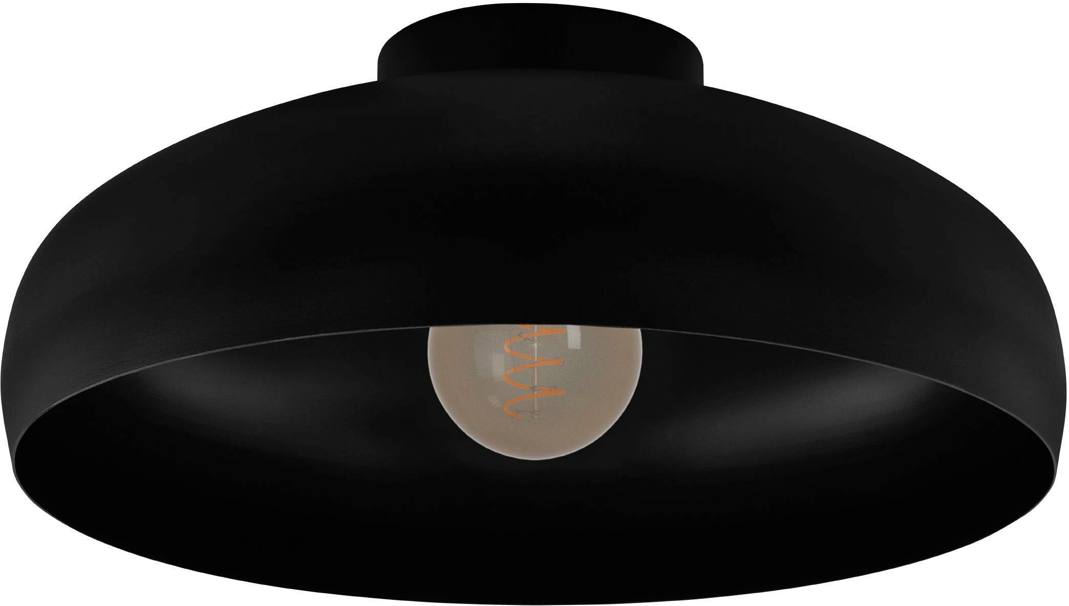 EGLO Deckenleuchte »MOGANO«, 1 flammig, Leuchtmittel E27 | ohne Leuchtmittel, Deckenleuchte Industrial, schwarz, aus Metall, Retro, E27, Ø 40 cm