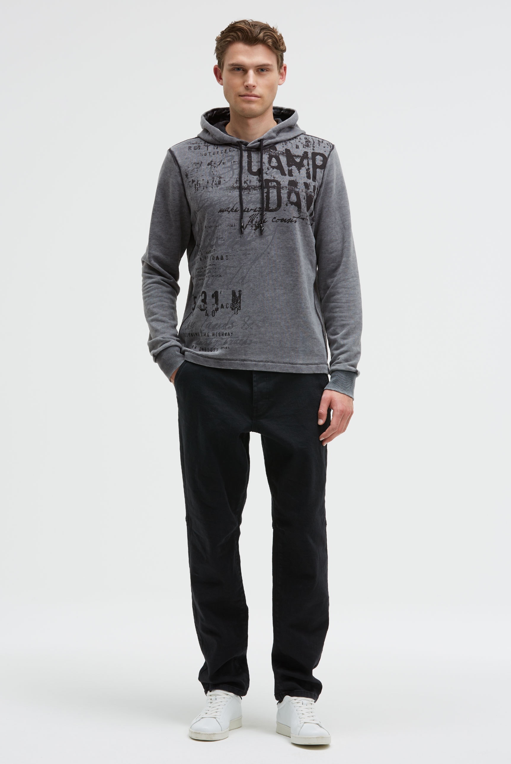 CAMP DAVID Kapuzensweatshirt , mit Ausbrenner-Effekten
