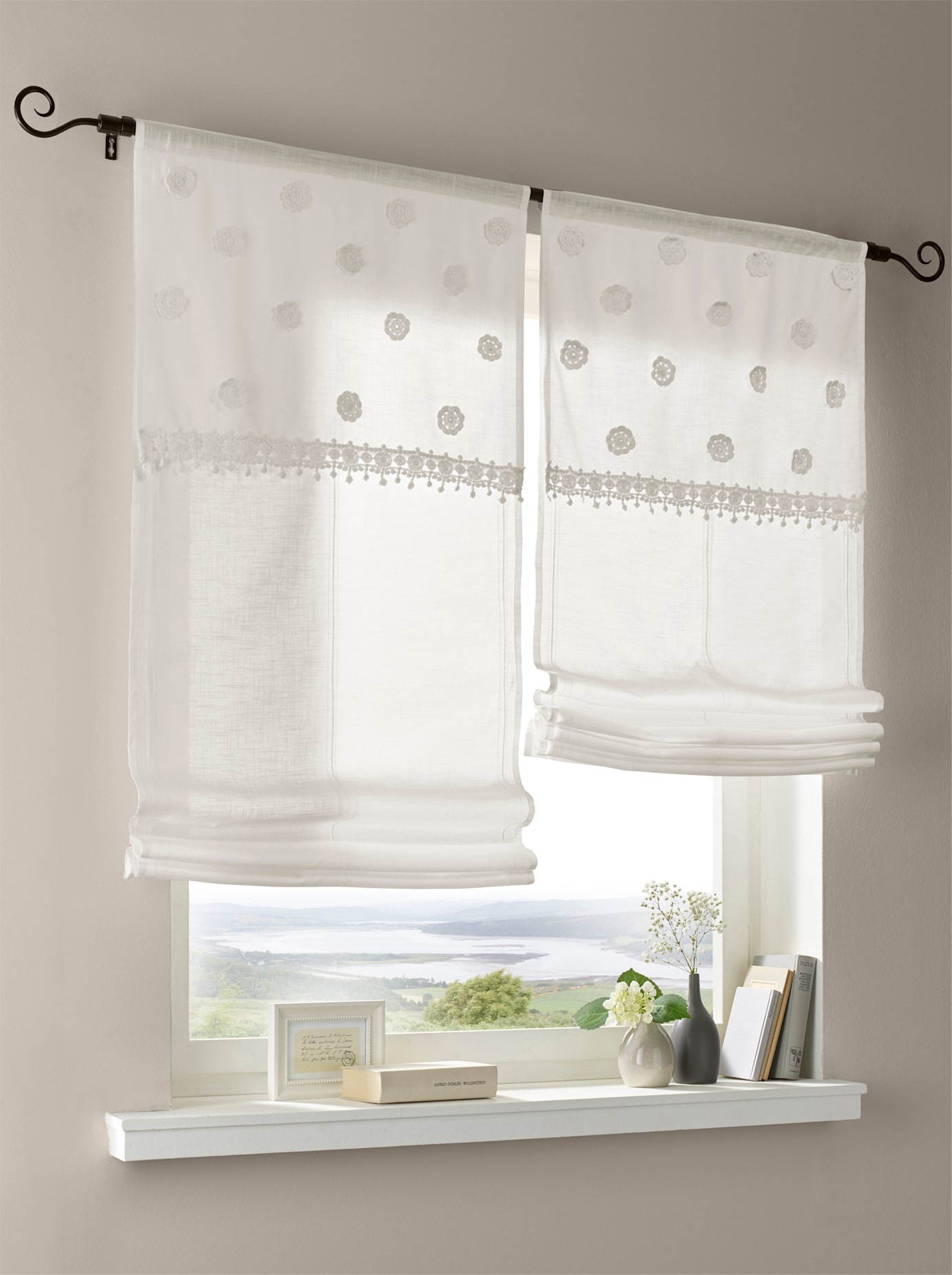 heine home Raffrollo mit Stangendurchzug günstig online kaufen