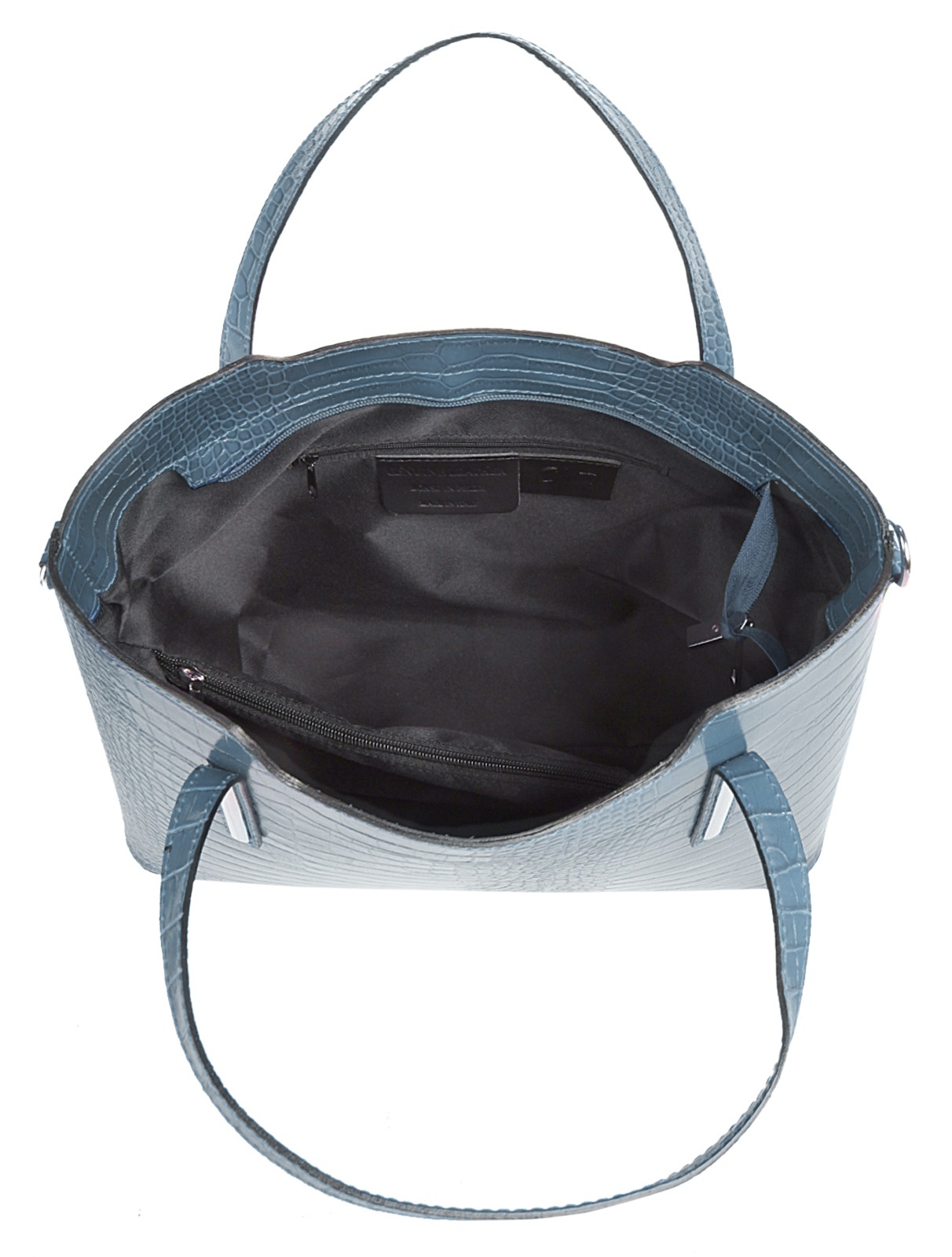 Cluty Henkeltasche, echt Leder, Made in Italy