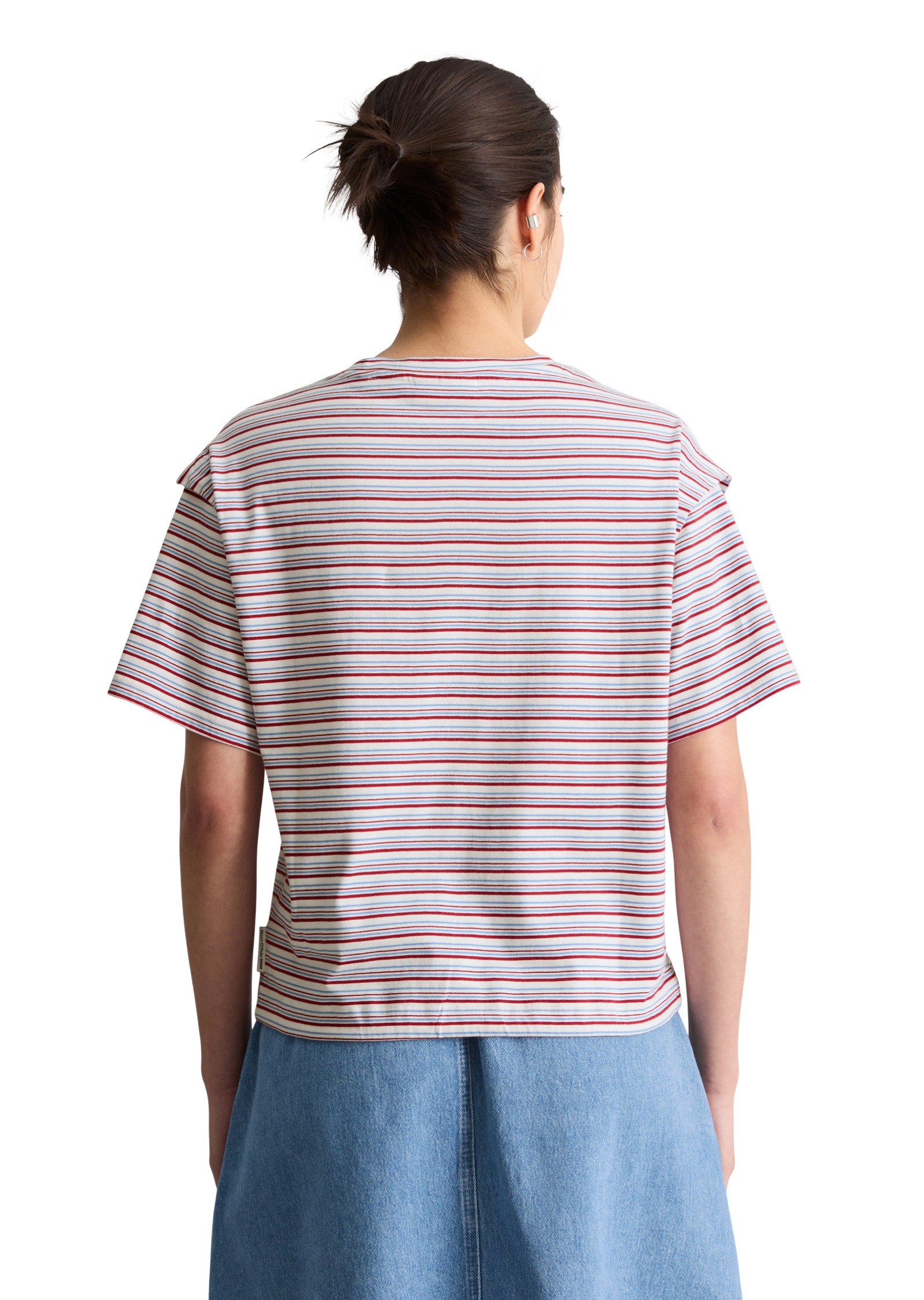 Marc O'Polo DENIM T-Shirt »mit Tunnelzug am Saum«