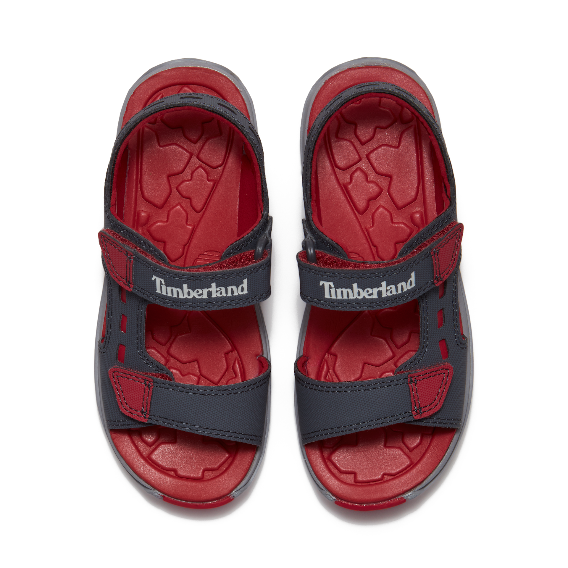 Sandale TIMBERLAND "MOSS JUMP BACKSTRAP SANDAL", Mädchen, Gr. 28, dunkelgrau, Leder, Schuhe Sandale, aus Leder 3