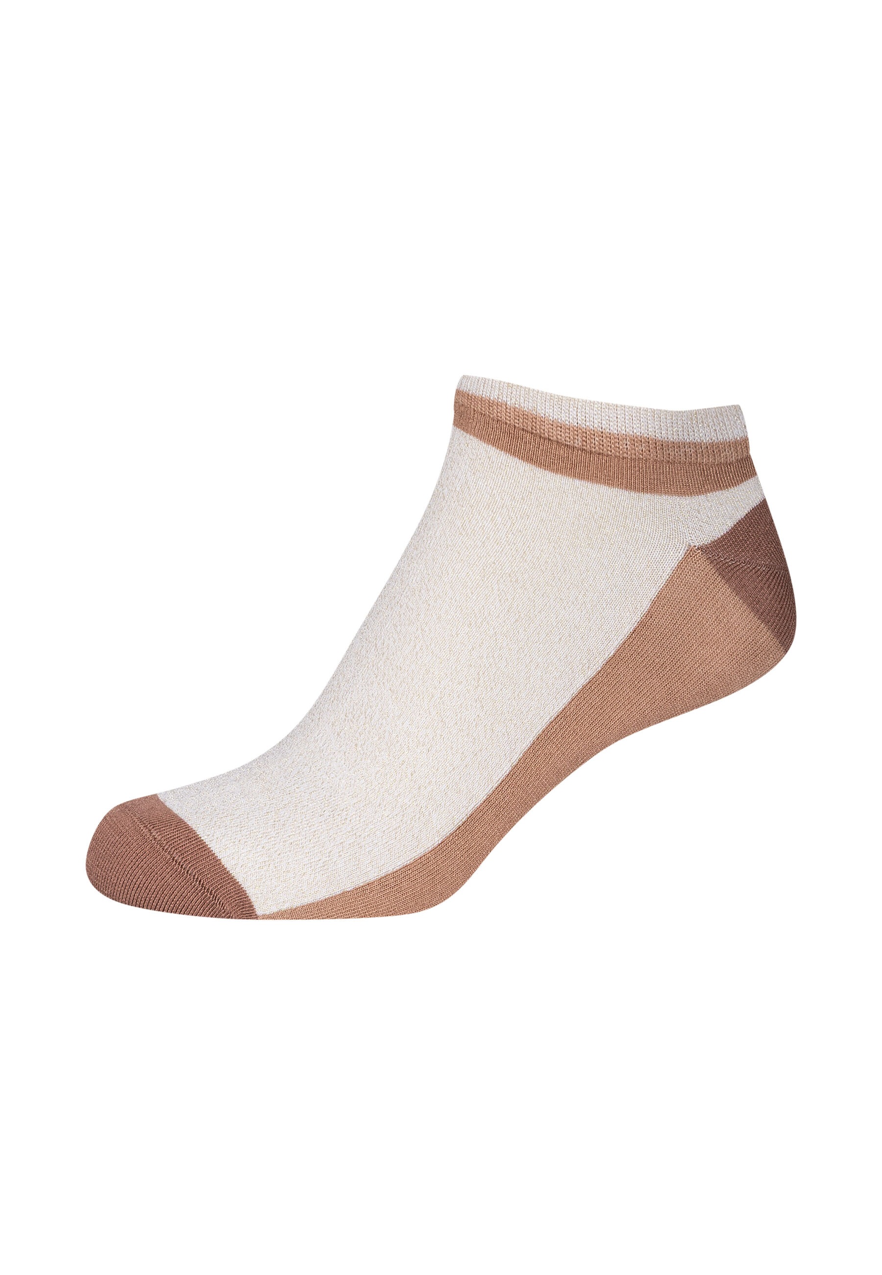 Camano Sneakersocken »Sneakersocken silky touch lurex 4er Pack« 4er Pack Seidige Qualität mit weichem Tragegefühl , Dezente Lurex-Details