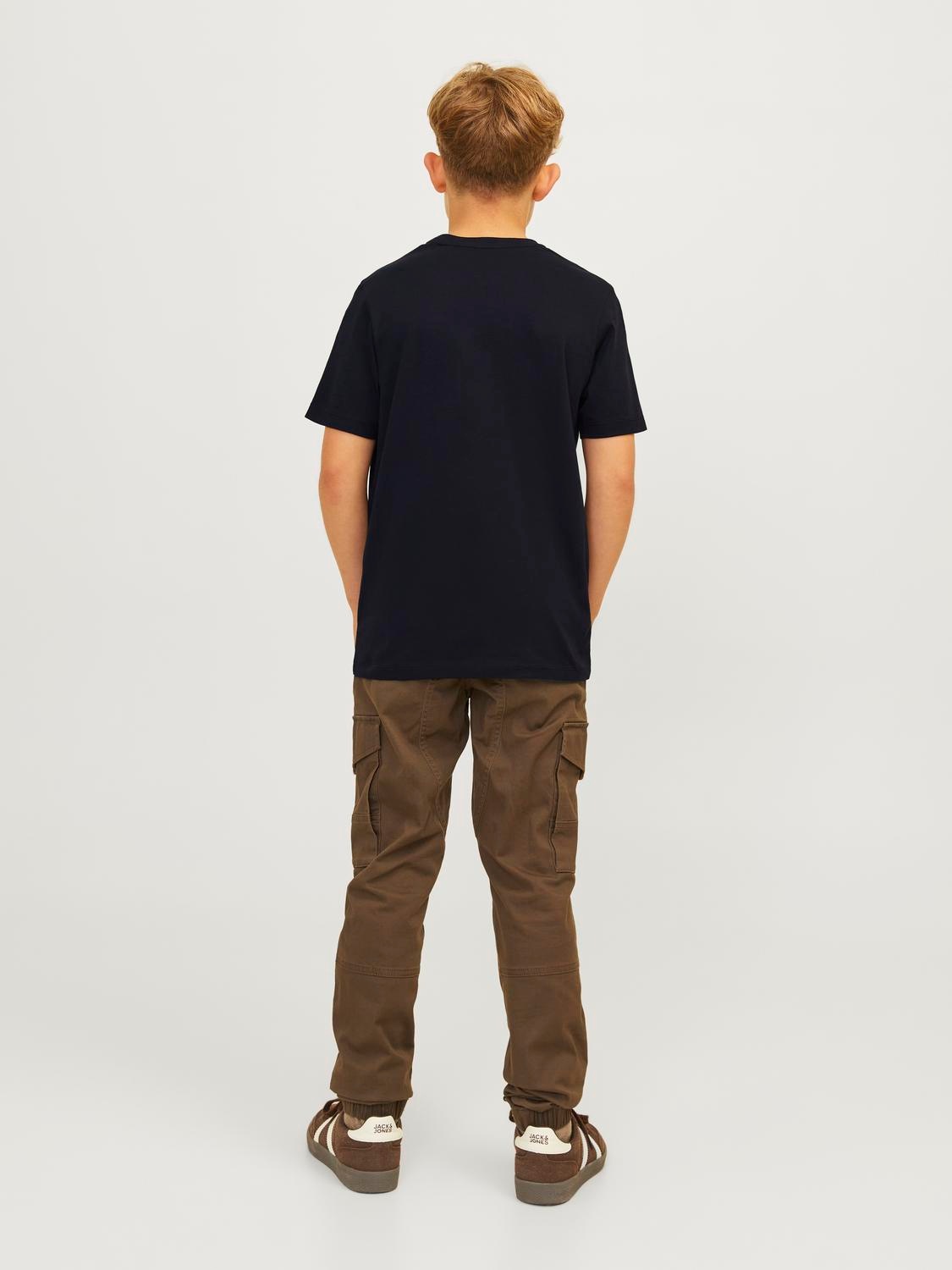 Jack & Jones Junior Rundhalsshirt »JJECORP stylisch, atmungsaktiv, pflegeleicht«, bedruckt, casual, regular fit, Jersey, Rundhals