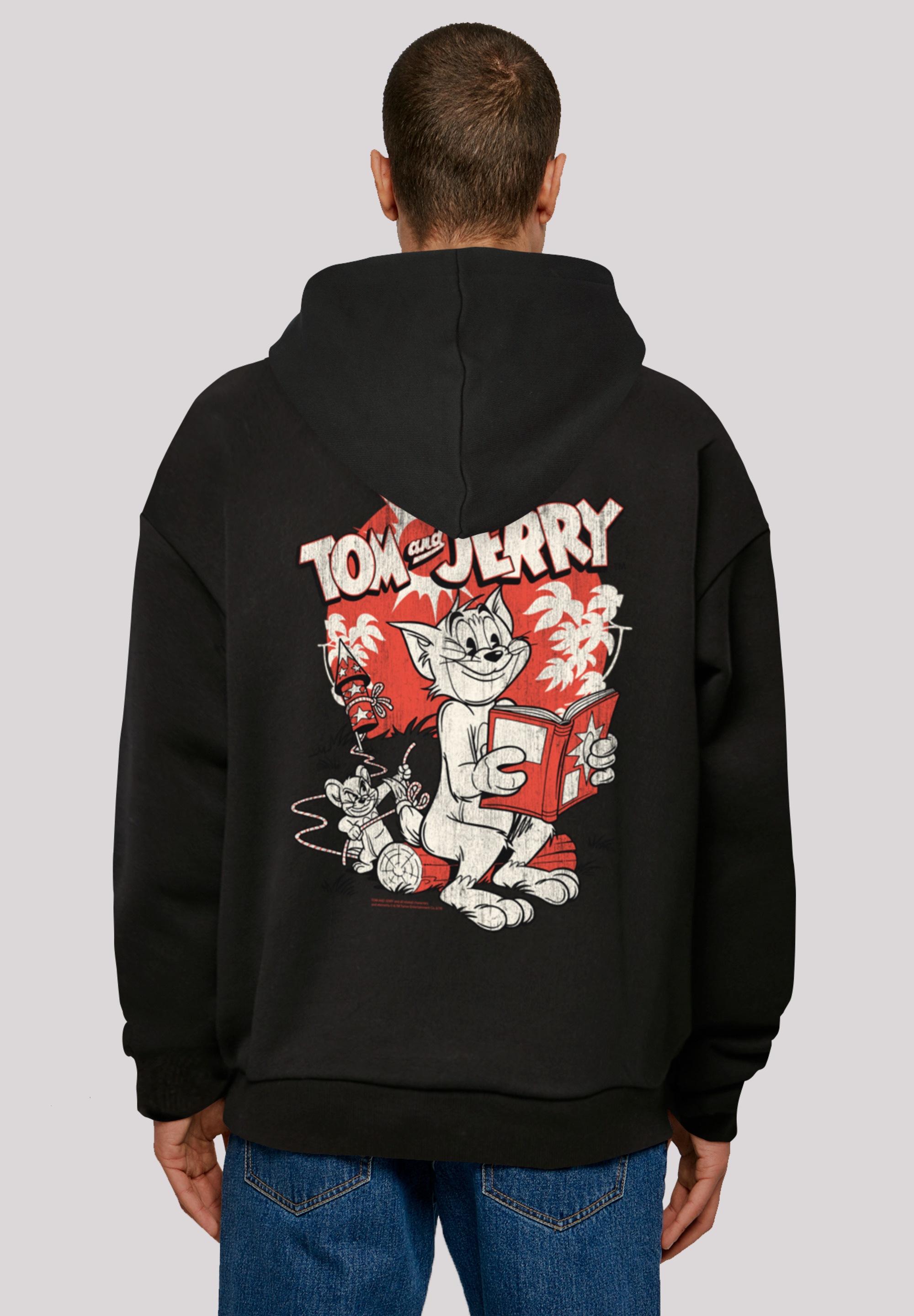 F4NT4STIC Kapuzenpullover "Tom And Jerry Rocket Prank", Print