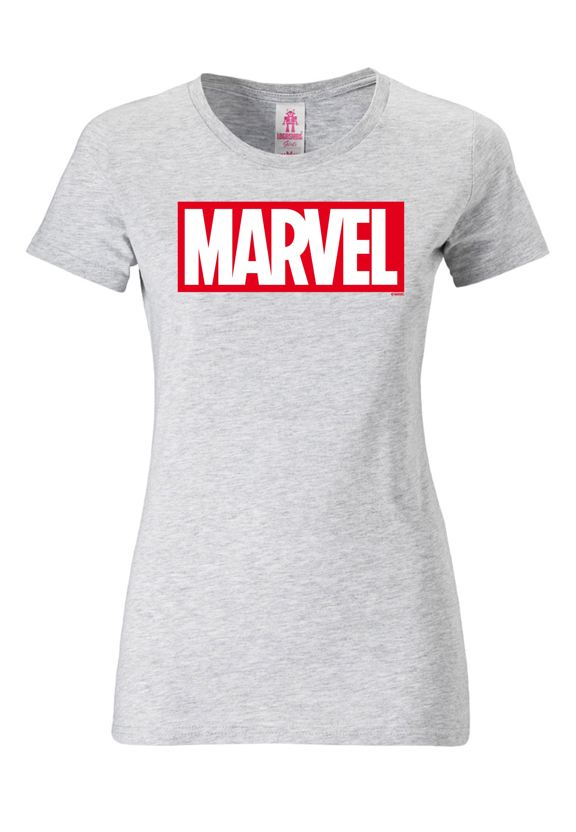 LOGOSHIRT T-Shirt »Marvel Logo«, mit lizenzierten Originaldesign