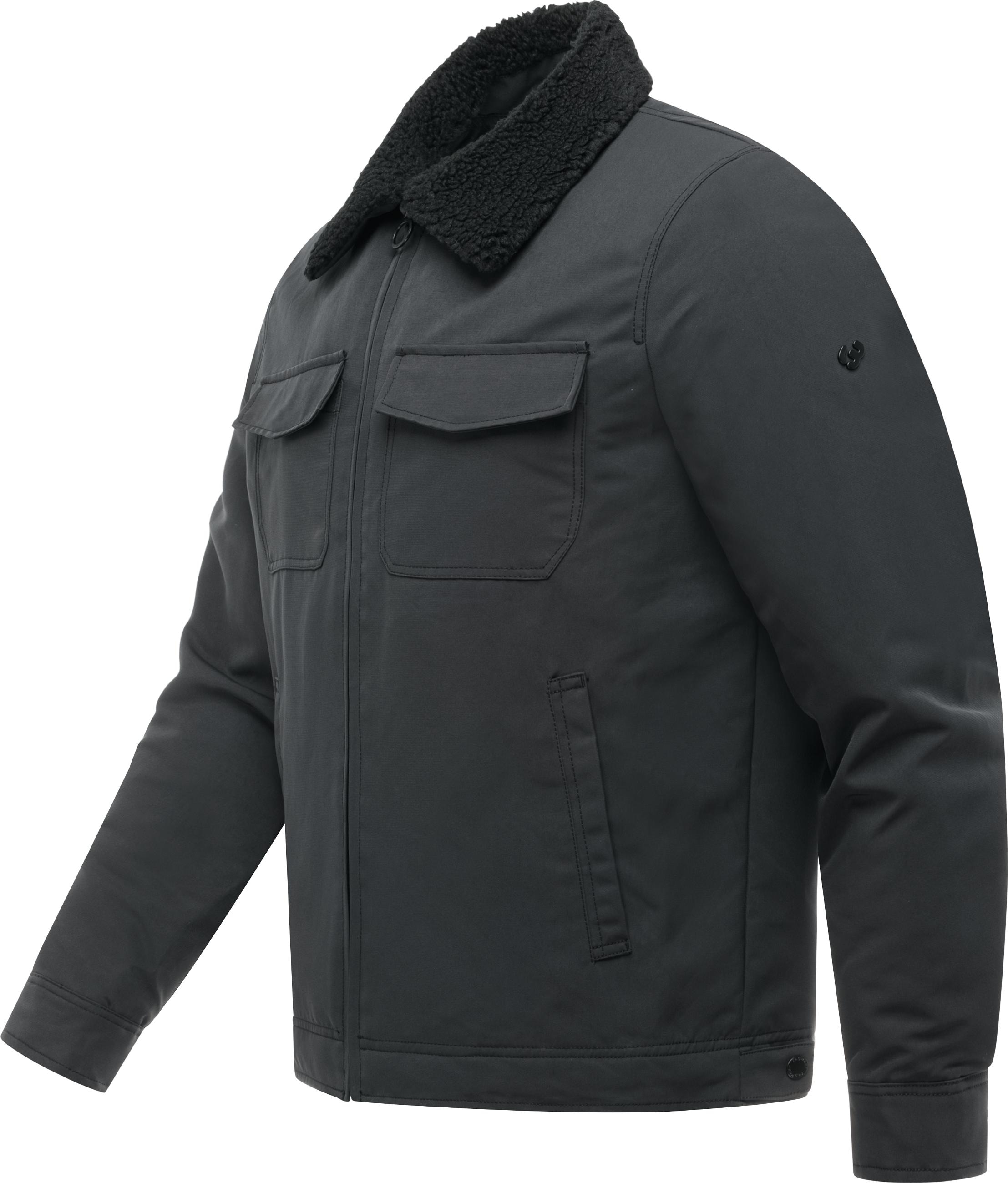 Ragwear Outdoorjacke »Dyphner Warm Y« ohne Kapuze Warme Herren Winterjacke mit Teddyfleece-Kragen