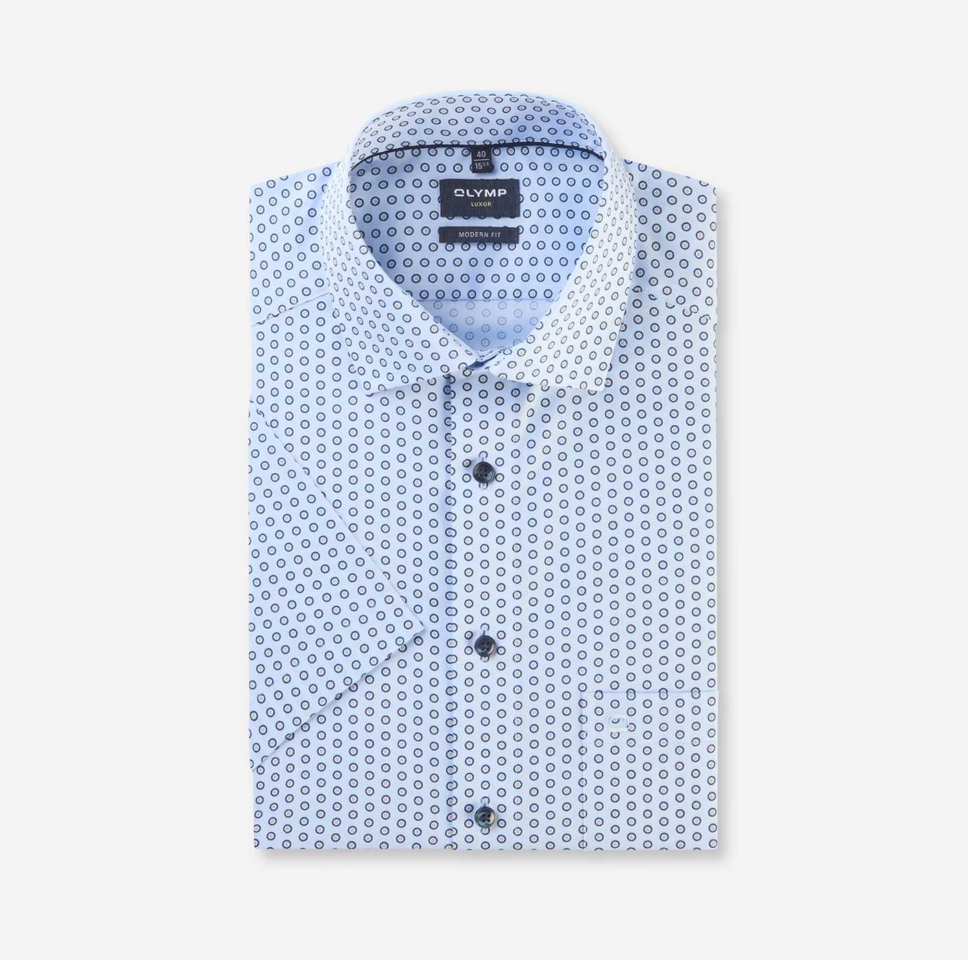 OLYMP Kurzarmhemd »Luxor modern fit«, mit modischem Print