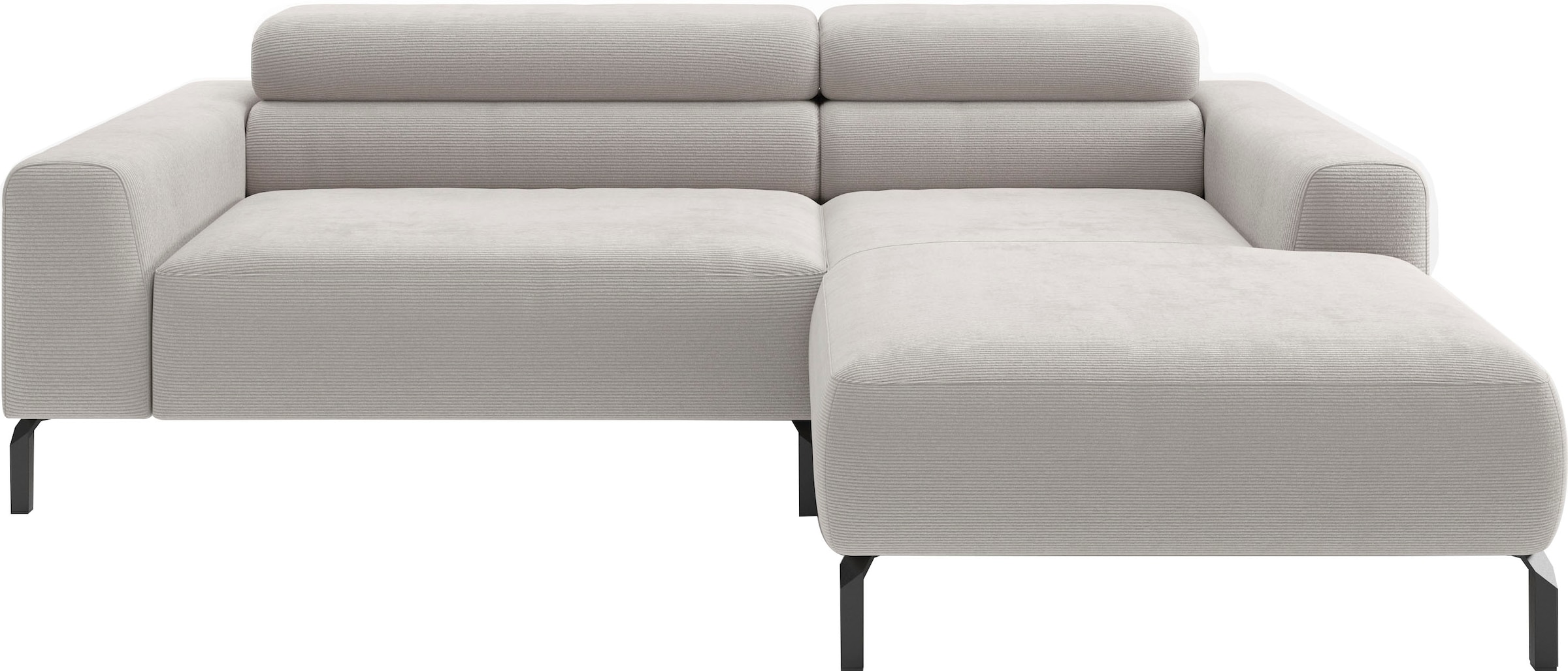 Home affaire Ecksofa "Ecksofa, L-Form, incl. Kopfteilverstellung, Breite 223 cm" wahlweise elektrische Sitztiefenverstellung