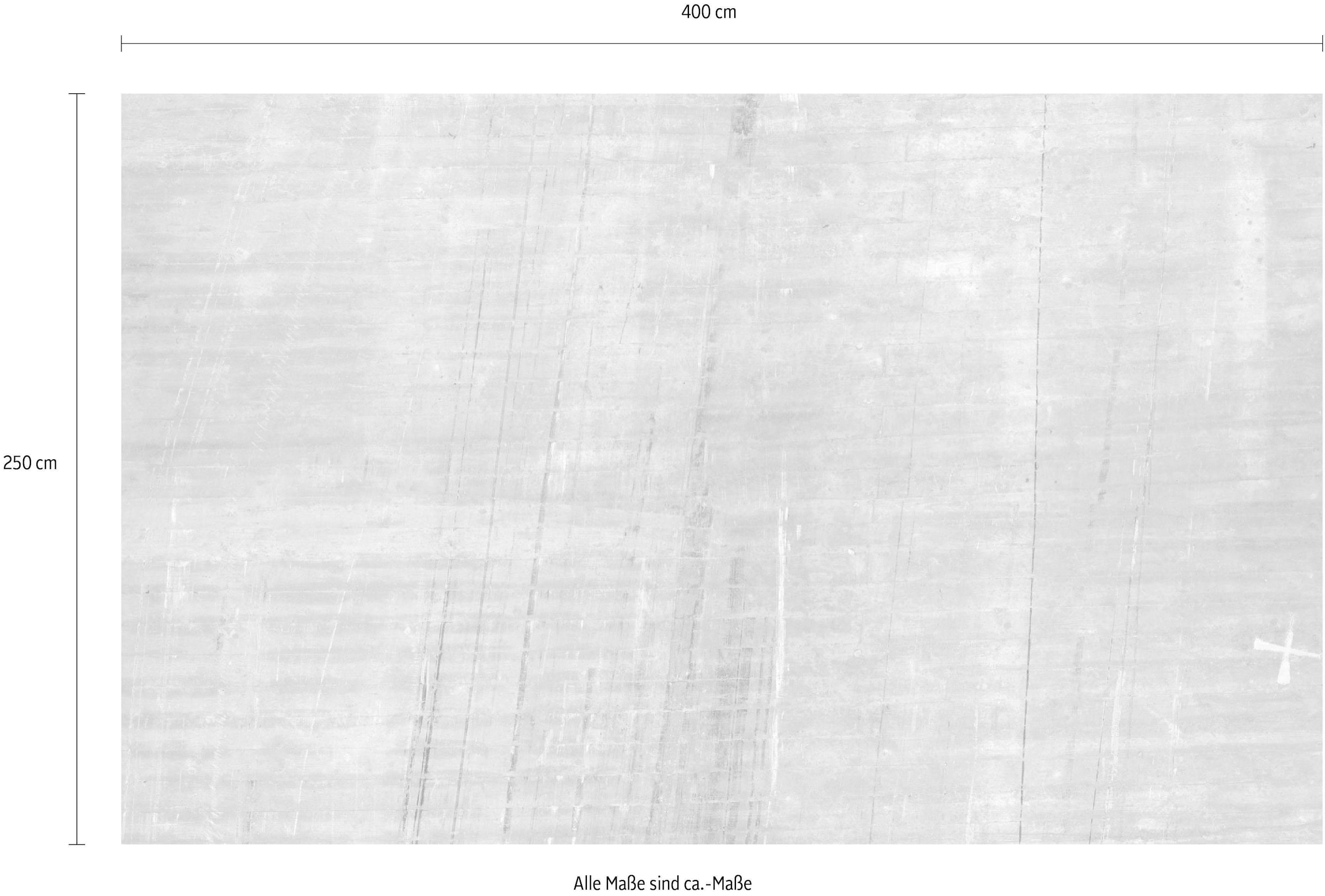 Komar Vliestapete »Digitaldruck Vlies - Concrete - Größe 400 x 250 cm«, bedruckt, Wohnzimmer, Schlafzimmer