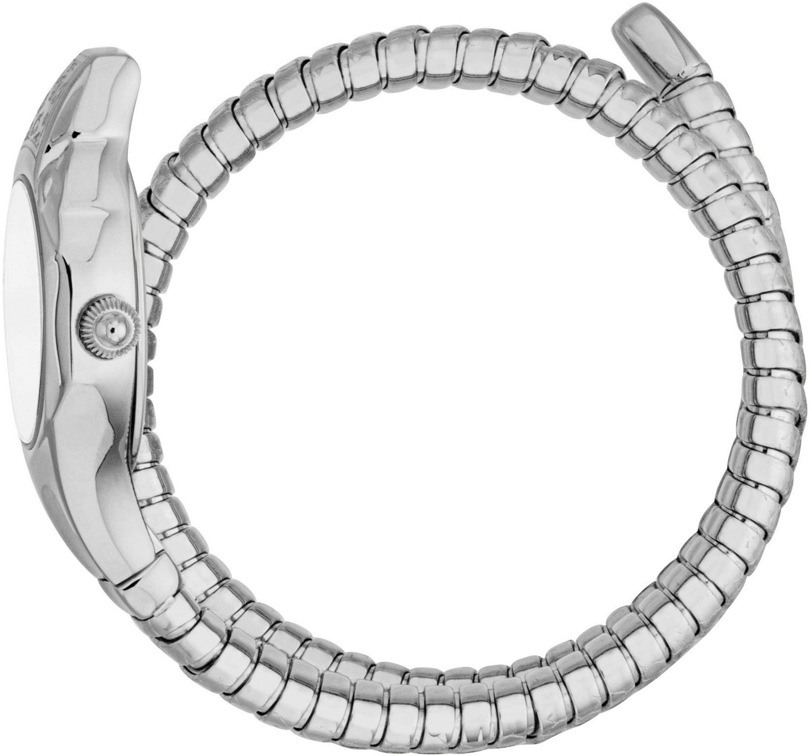 Just Cavalli Time Quarzuhr »Signature Snake«, Armbanduhr, Damenuhr, Edelstahlarmband, analog, Kristallsteine