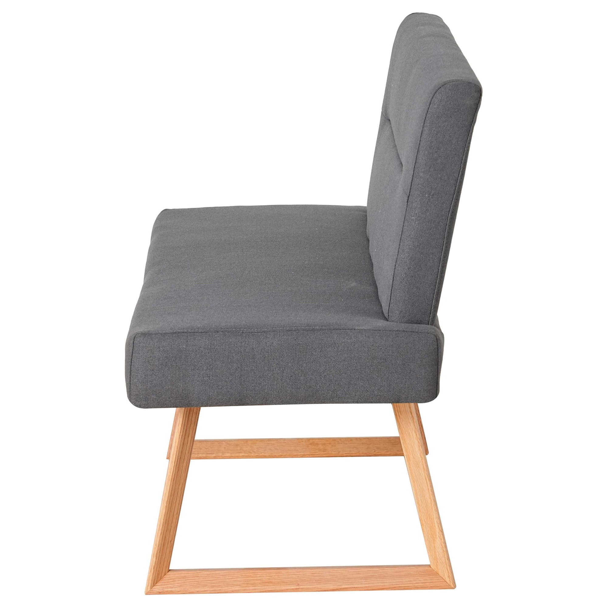 OTTO home Essbank »Mellio« Beine aus massiver Eiche, pflegeleichtem Webstoff Bezug, Breite 140 cm