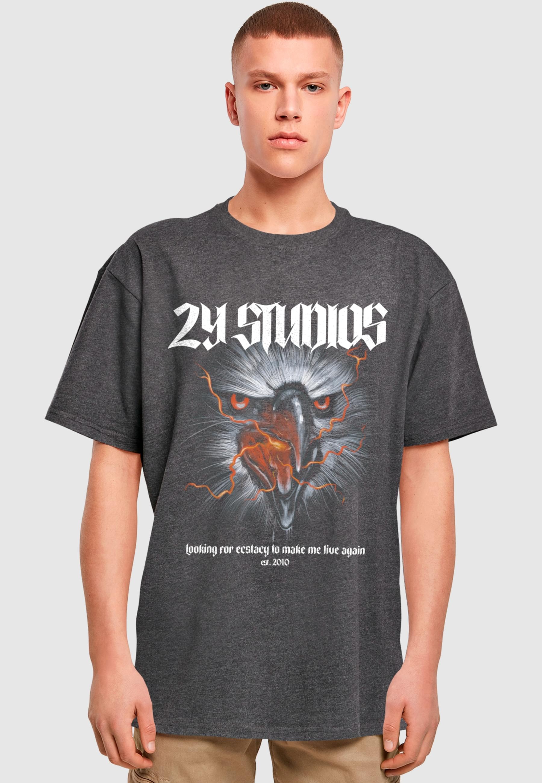 2Y Studios T-Shirt »2Y Studios Herren Eagle Oversize Tee«, (1 tlg.)