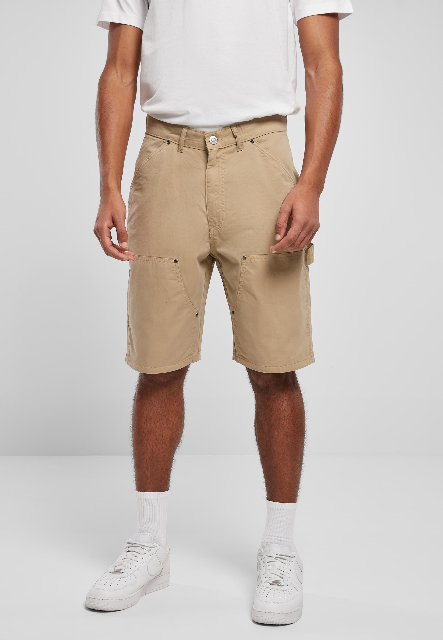 URBAN CLASSICS Shorts »Urban Classics Herren Double Knee Carpenter Shorts«, (1 tlg.)