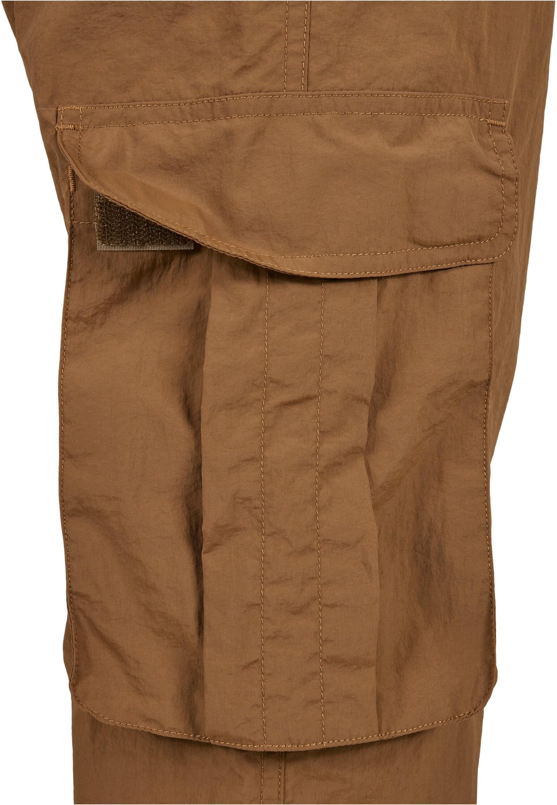 URBAN CLASSICS Cargohose »Urban Classics Damen Ladies High Waist Crinkle Nylon Cargo Pants«, (1 tlg.)