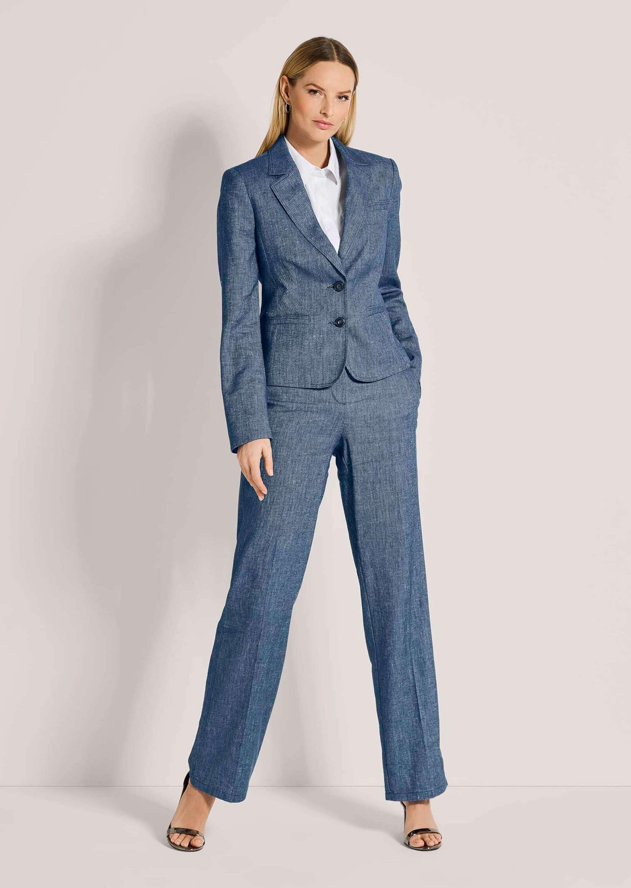 MADELEINE Jackenblazer »Kurzblazer Eleganter Einreiher mit Reverskragen« Eingearbeitete Leistentaschen