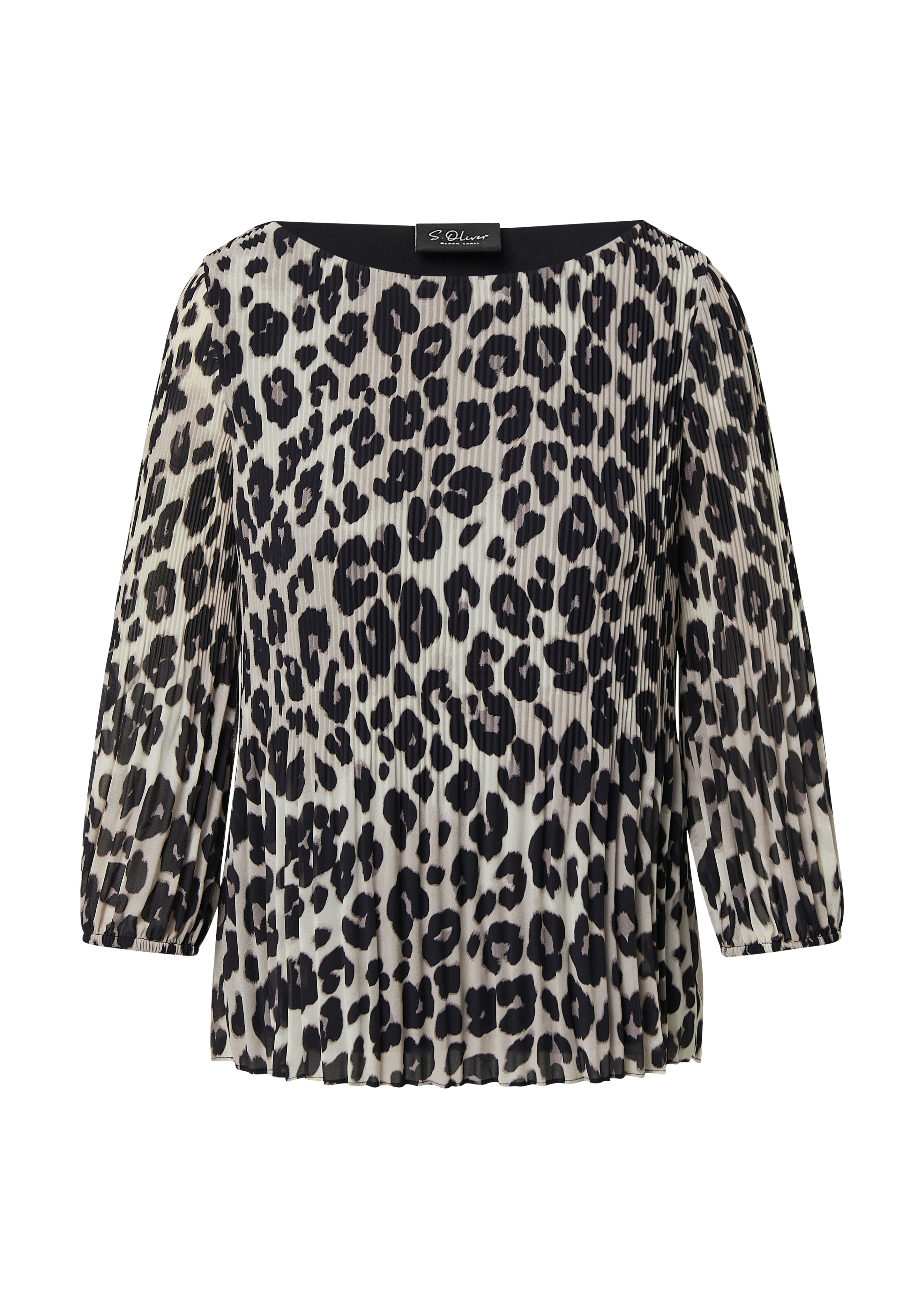 Thumbnail - s.Oliver BLACK LABEL Klassische Bluse mit All-Over Print