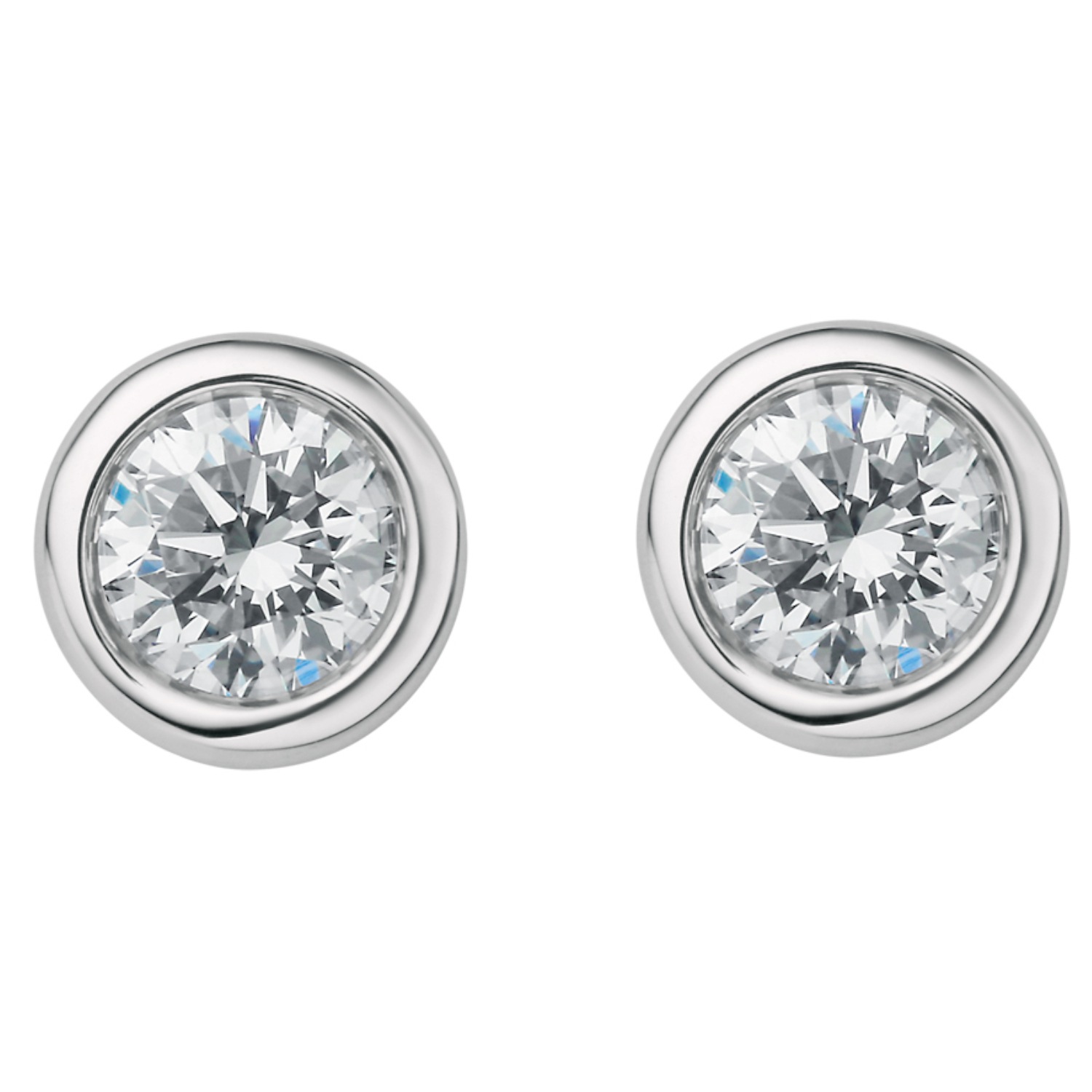 ONE ELEMENT Paar Ohrhänger »0.42 ct Diamant Brillant Ohrringe Ohrstecker«, aus 585 Weißgold – für Damen – elegant, modern & vielseitig kombinierbar