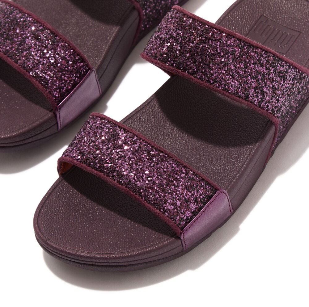 Fitflop Pantolette »Lulu«, Badeschuh, Pool Slides, Sandale mit grobem Glitter aus PET verziert