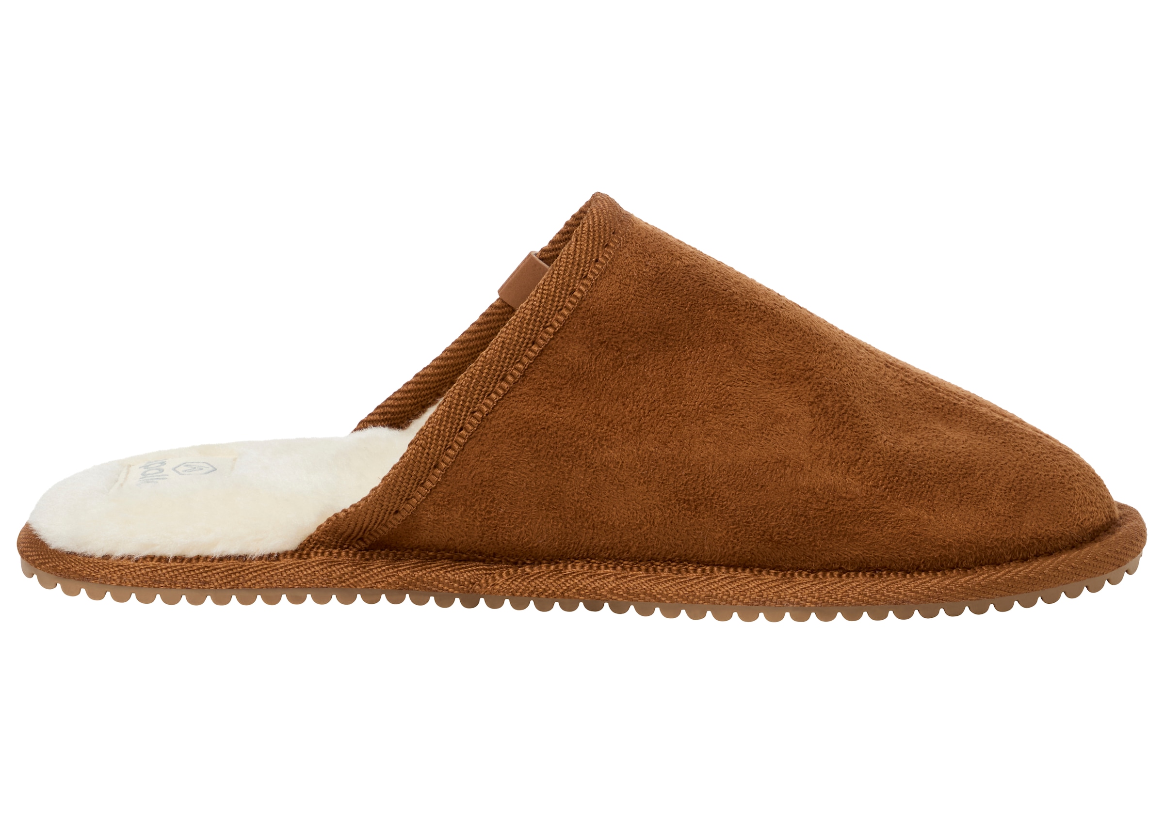 Apollo Pantoffel, (2 tlg.), aus Wildlederimitat mit Gummisohle